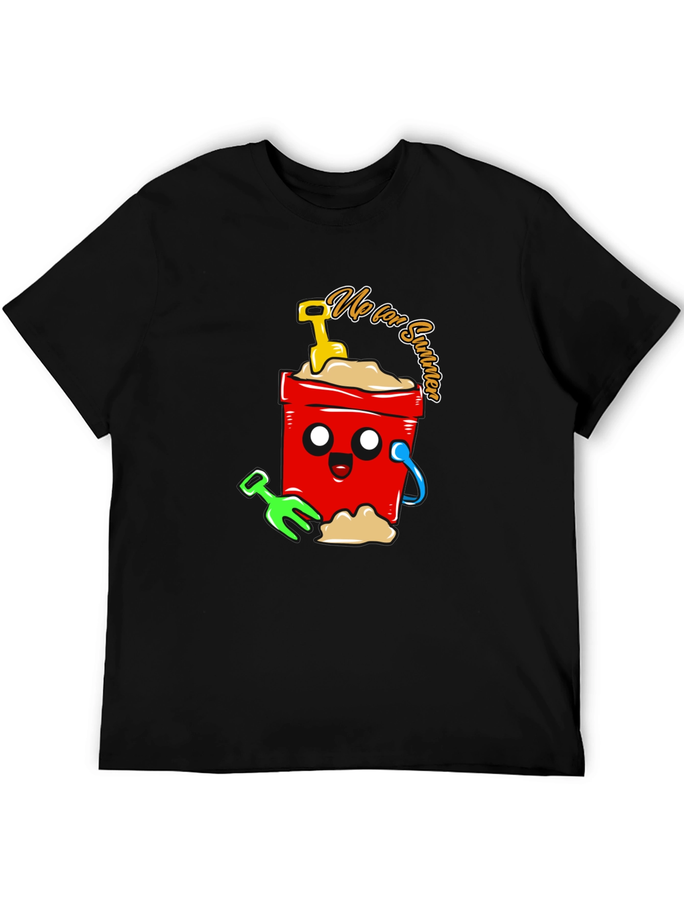 Summer Fun Cartoon Graphic T-Shirt