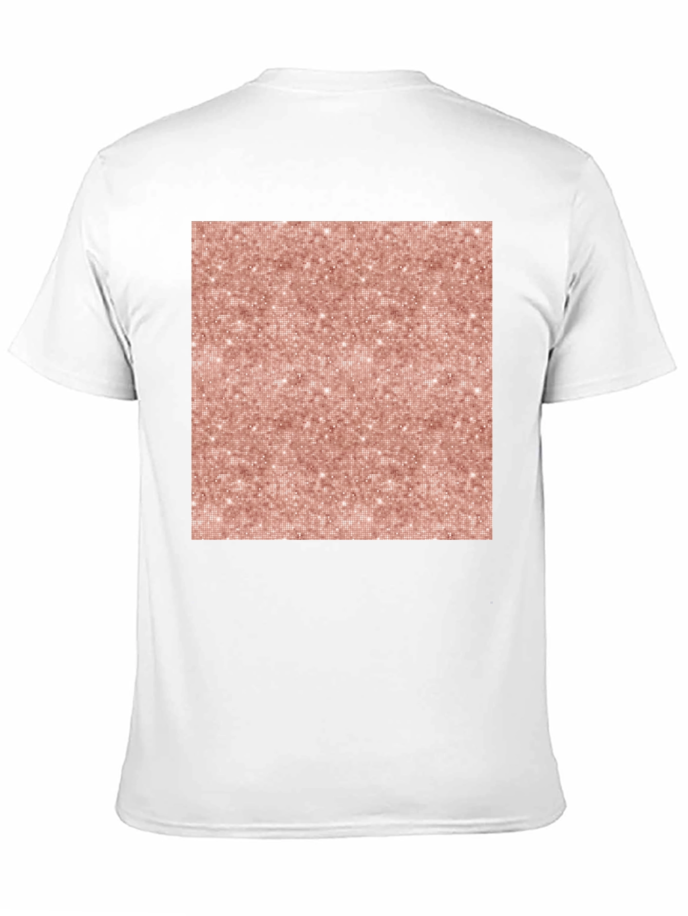 Stylish Black Tee with Rose Gold Pattern