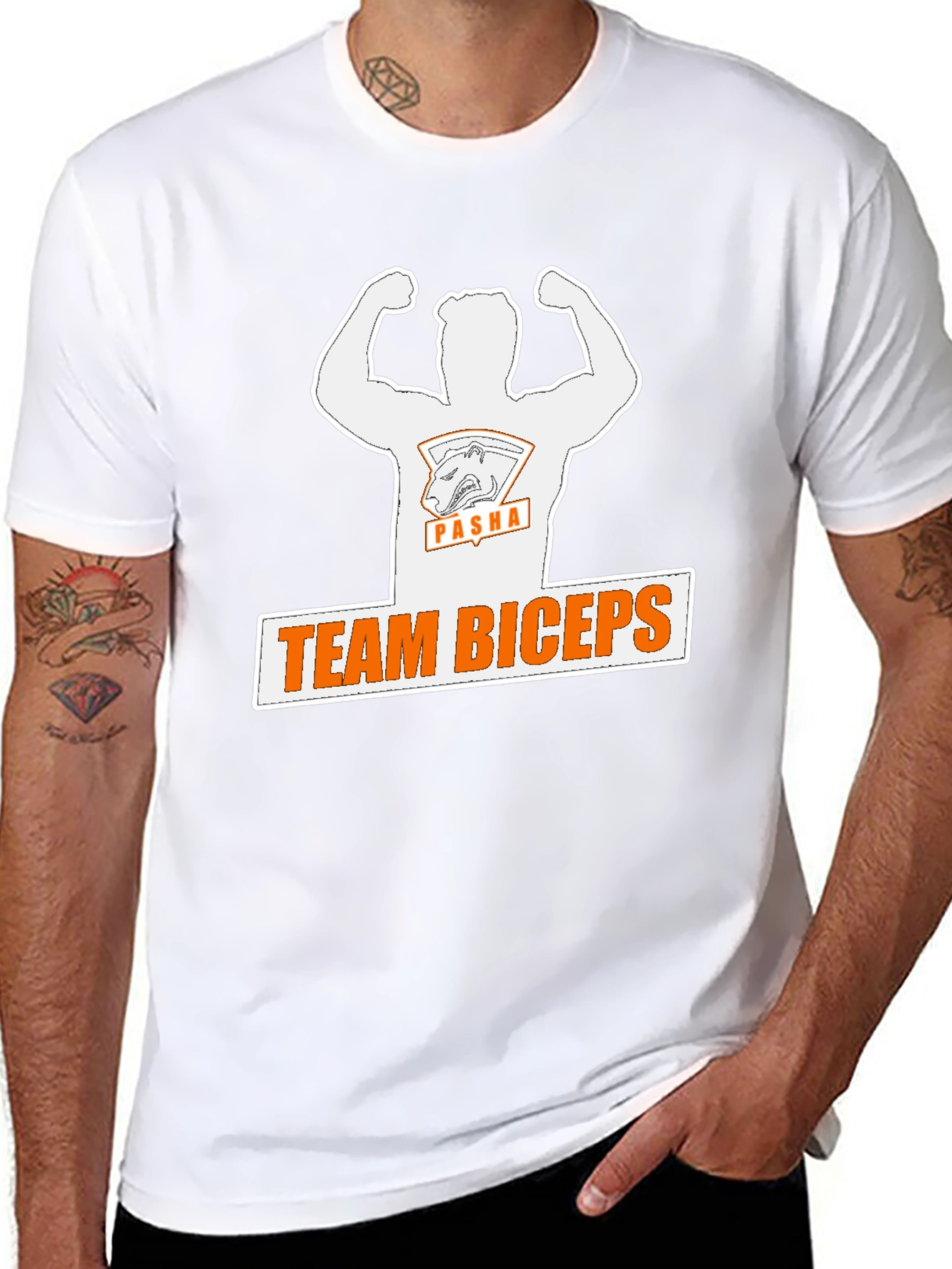 Team Biceps Graphic Tee - Bold Black T-Shirt