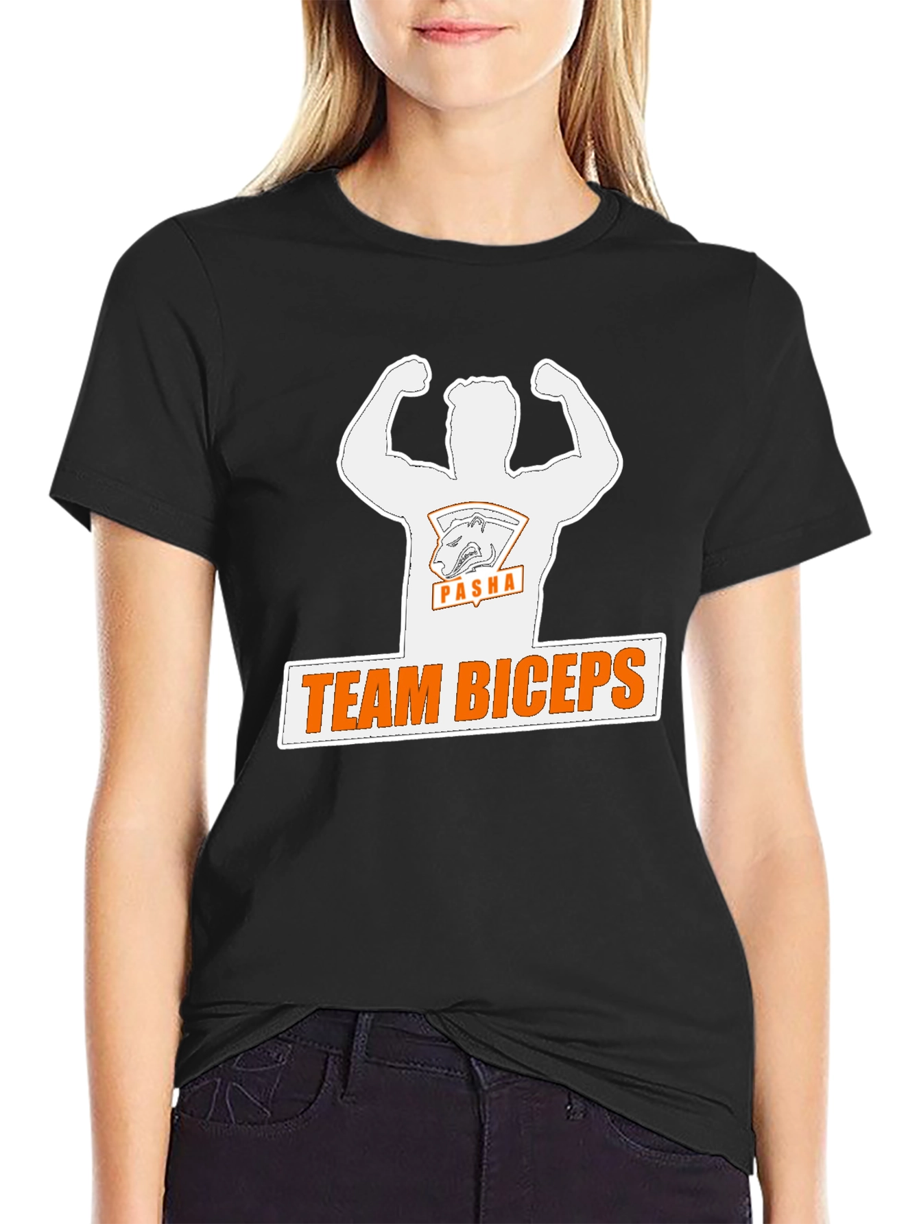 Team Biceps Graphic Tee - Bold Black T-Shirt