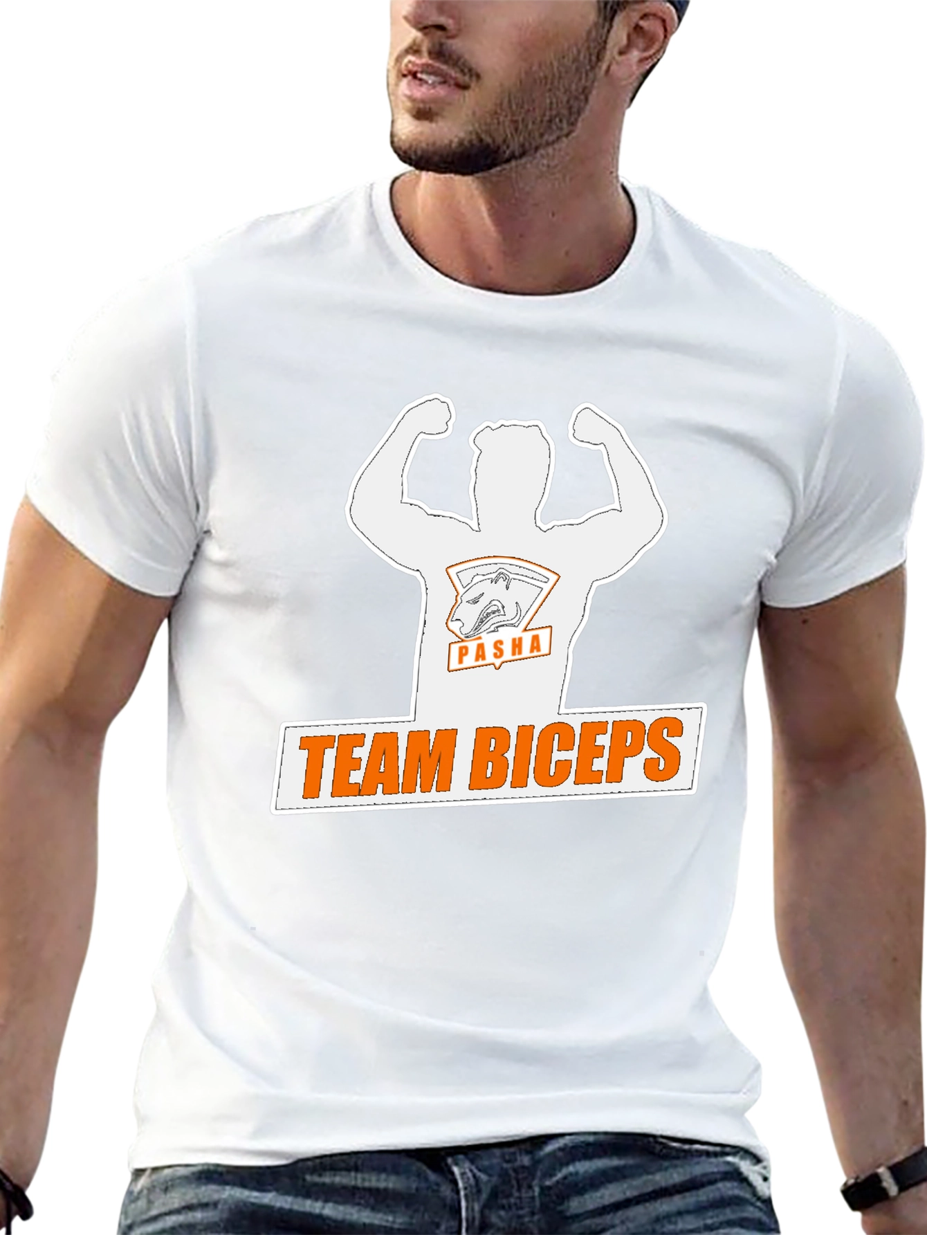 Team Biceps Graphic Tee - Bold Black T-Shirt