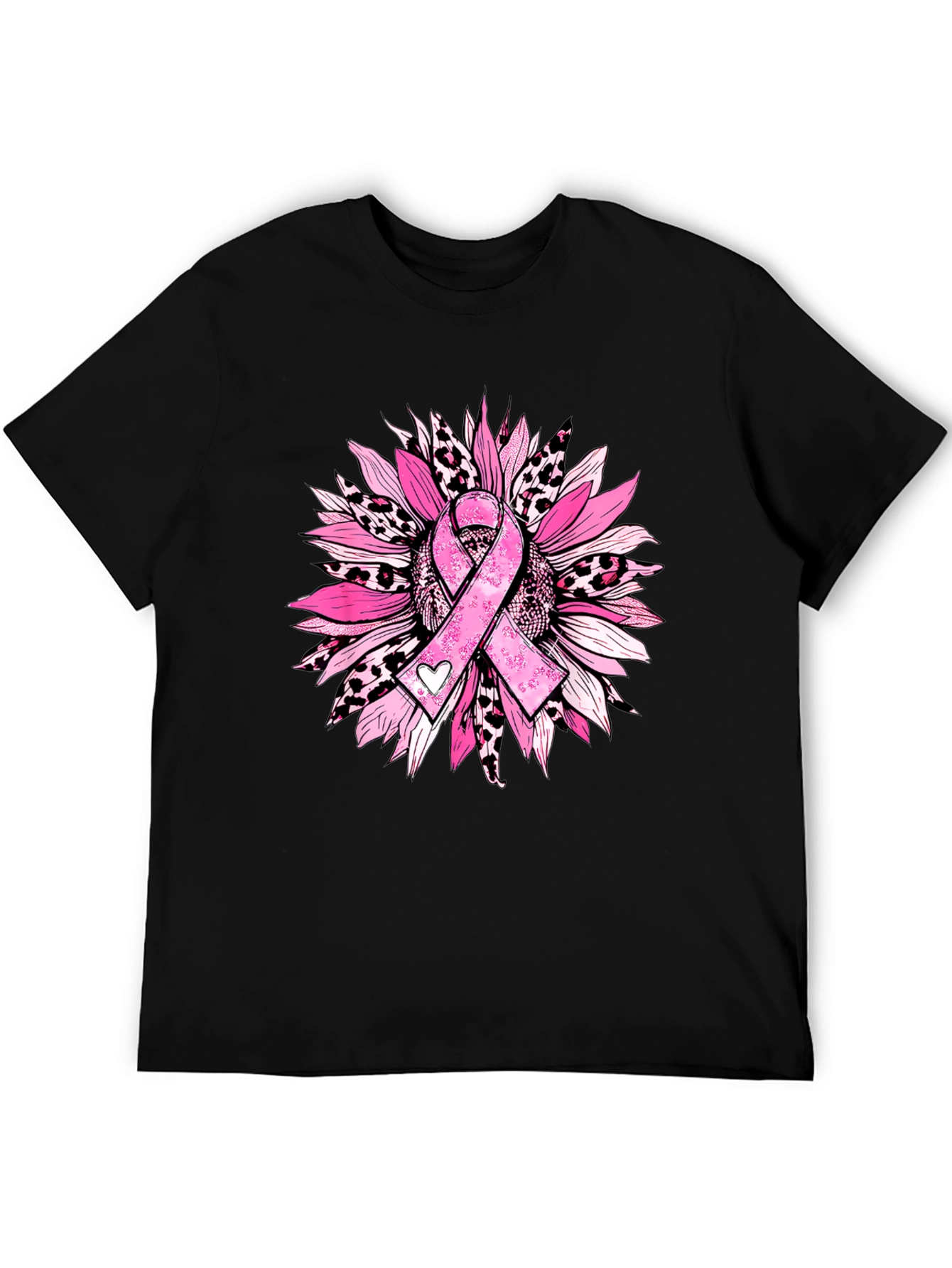 Breast Cancer Awareness Sunflower Tee