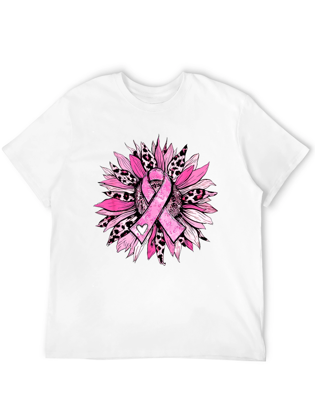 Breast Cancer Awareness Sunflower Tee