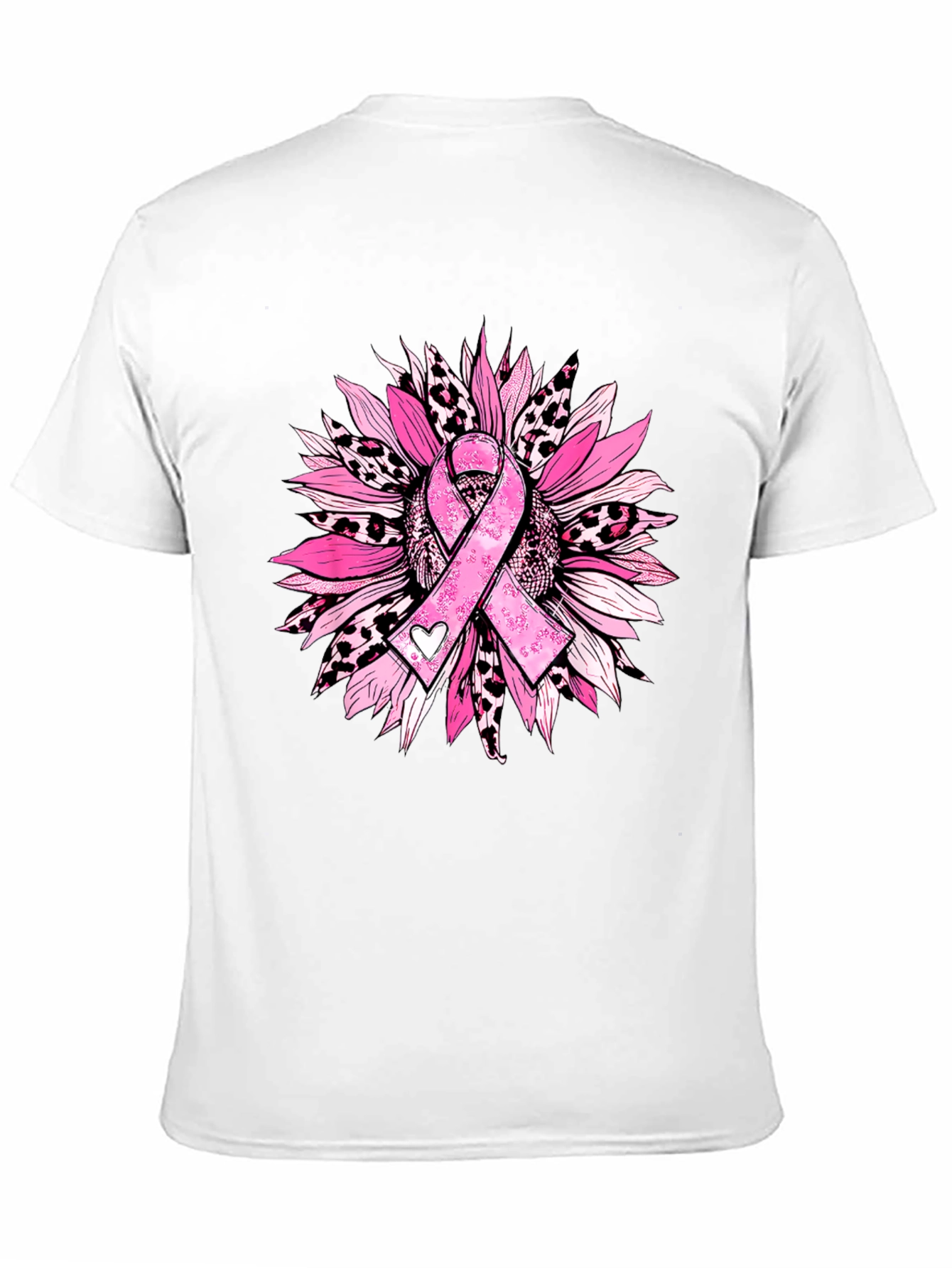 Breast Cancer Awareness Sunflower Tee
