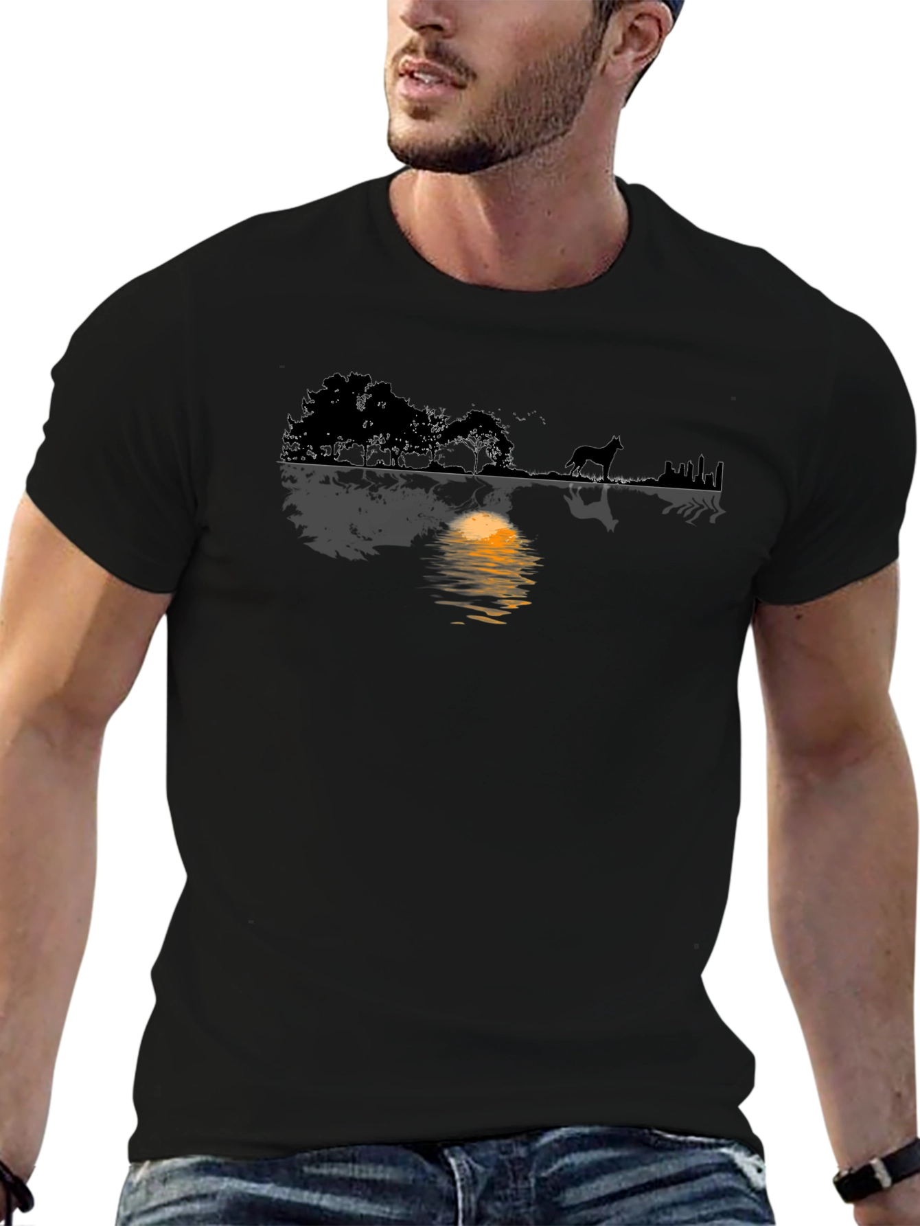 Nature Silhouette Graphic T-Shirt