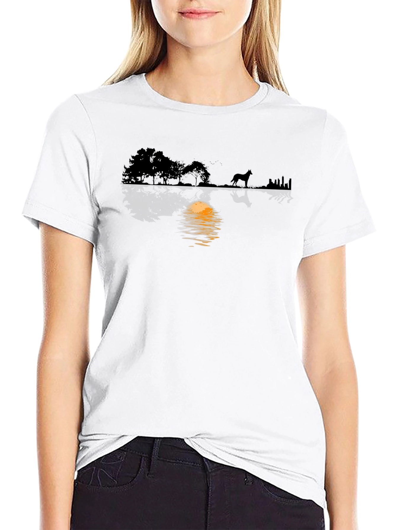 Nature Silhouette Graphic T-Shirt