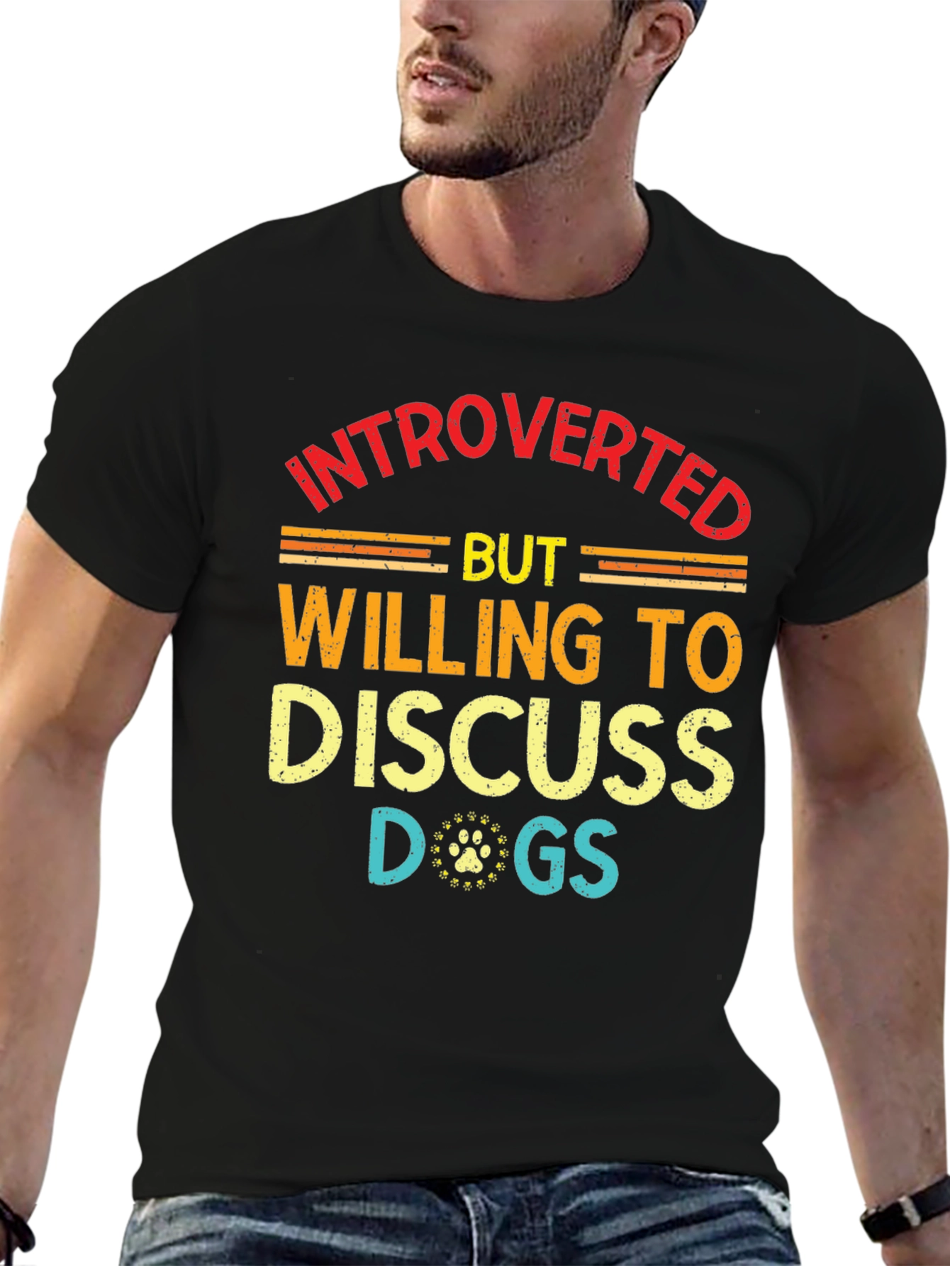 Introverted But Willing to Discuss Dogs T-Shirt