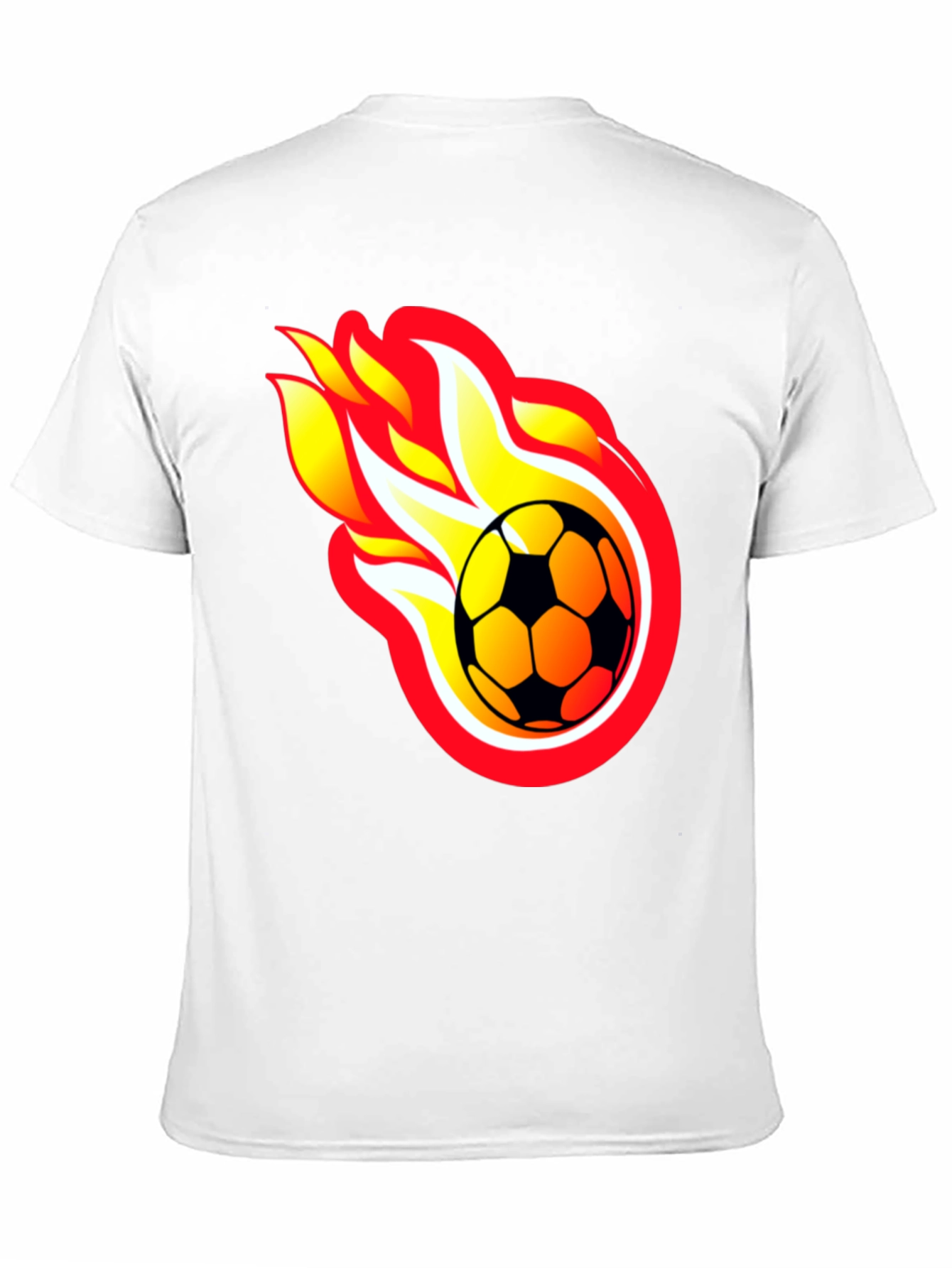 Flaming Soccer Ball Graphic Tee