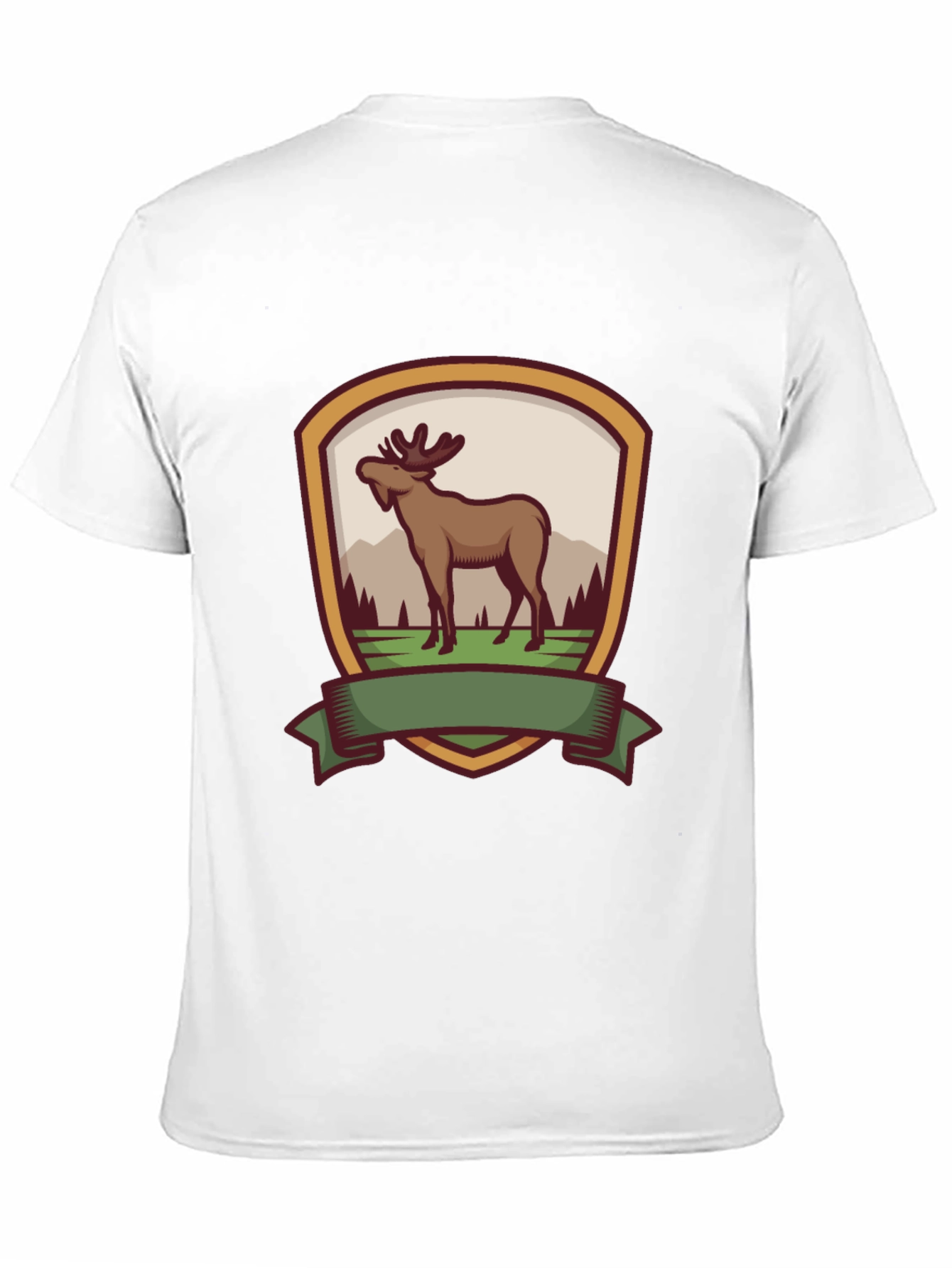 Moose Emblem Black T-Shirt