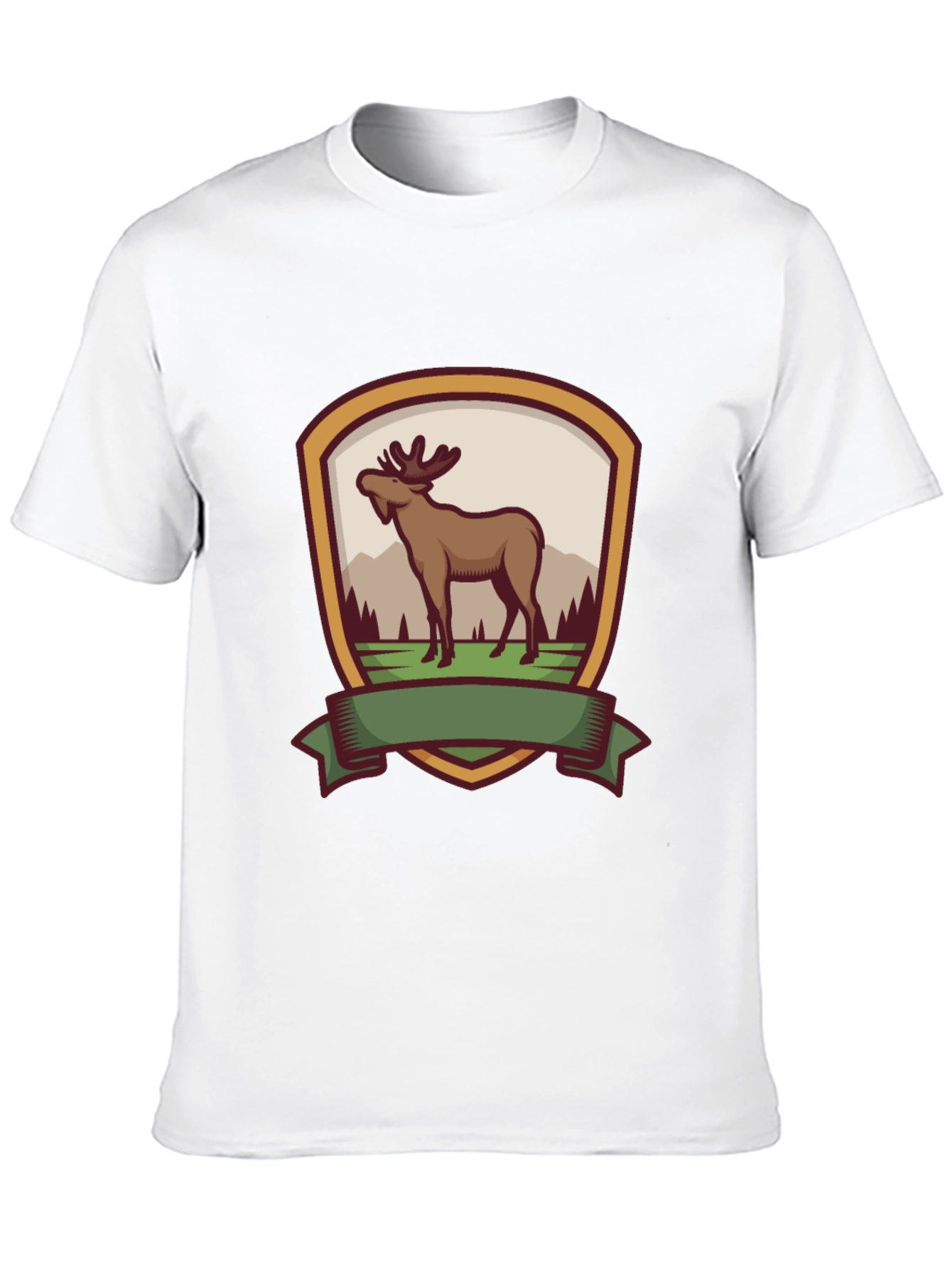 Moose Emblem Black T-Shirt