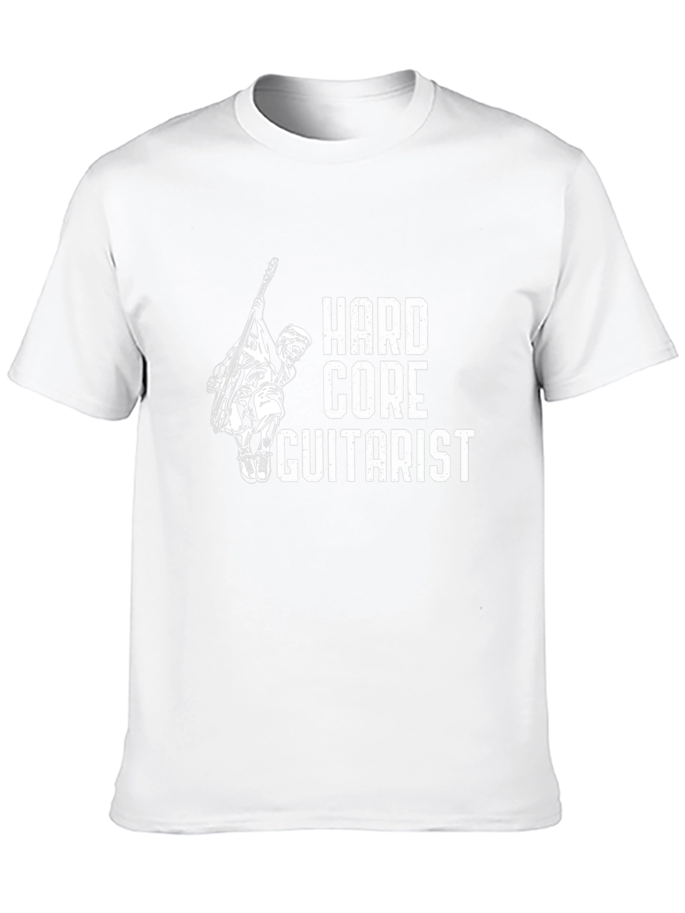 Hardcore Guitarist Black Graphic T-Shirt