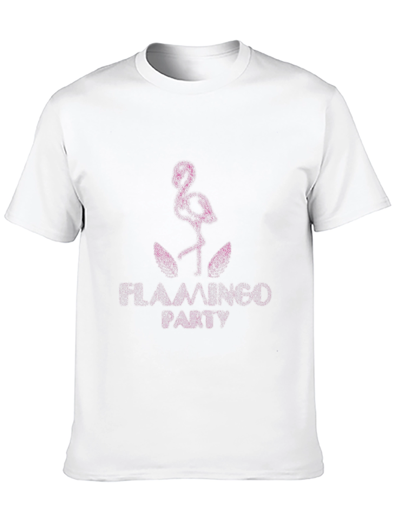 Flamingo Party Graphic Tee - Trendy Black T-Shirt