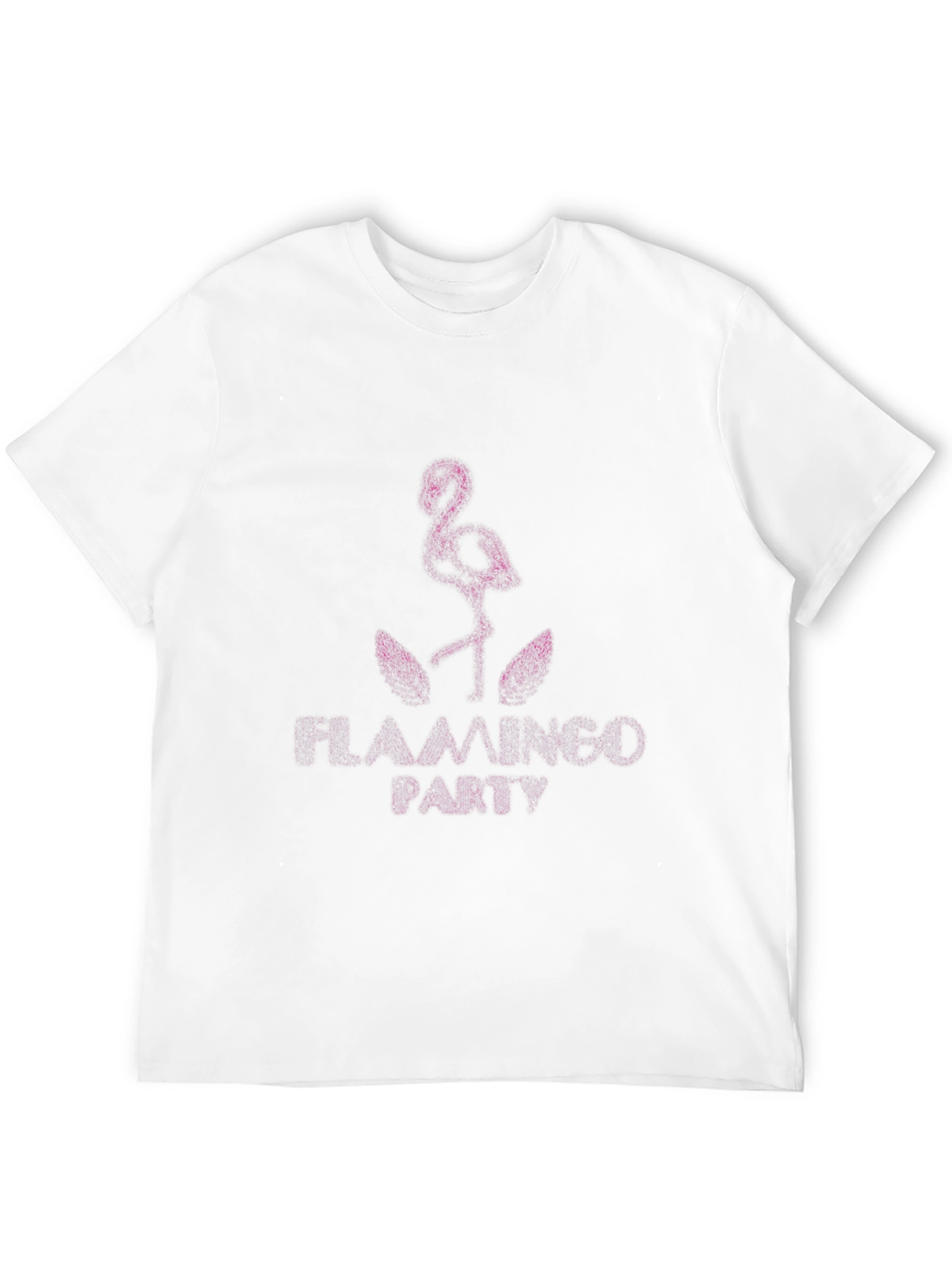 Flamingo Party Graphic Tee - Trendy Black T-Shirt