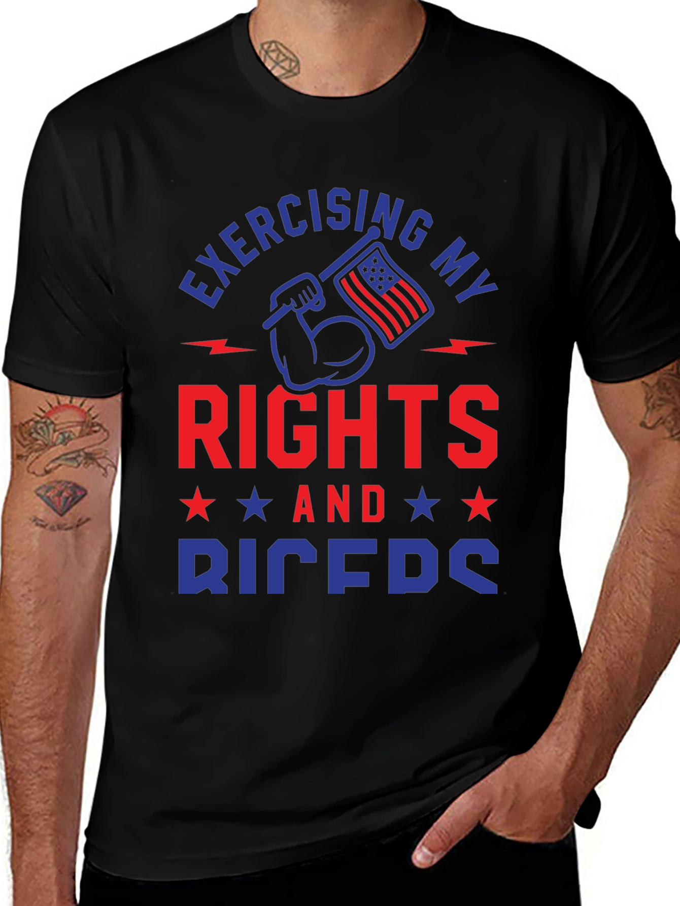 Exercising Rights and Biceps Graphic T-Shirt