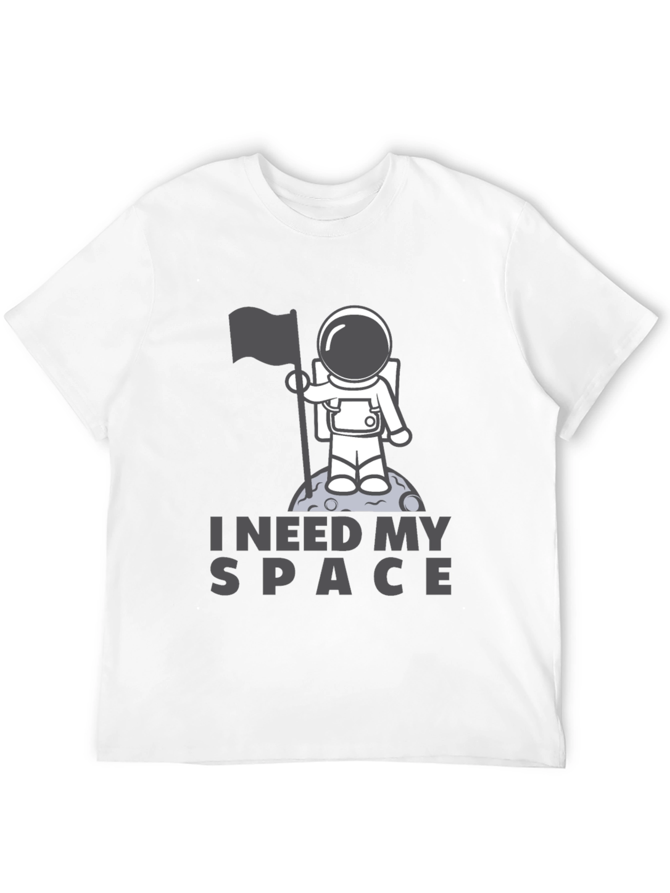 I Need My Space Black T-Shirt