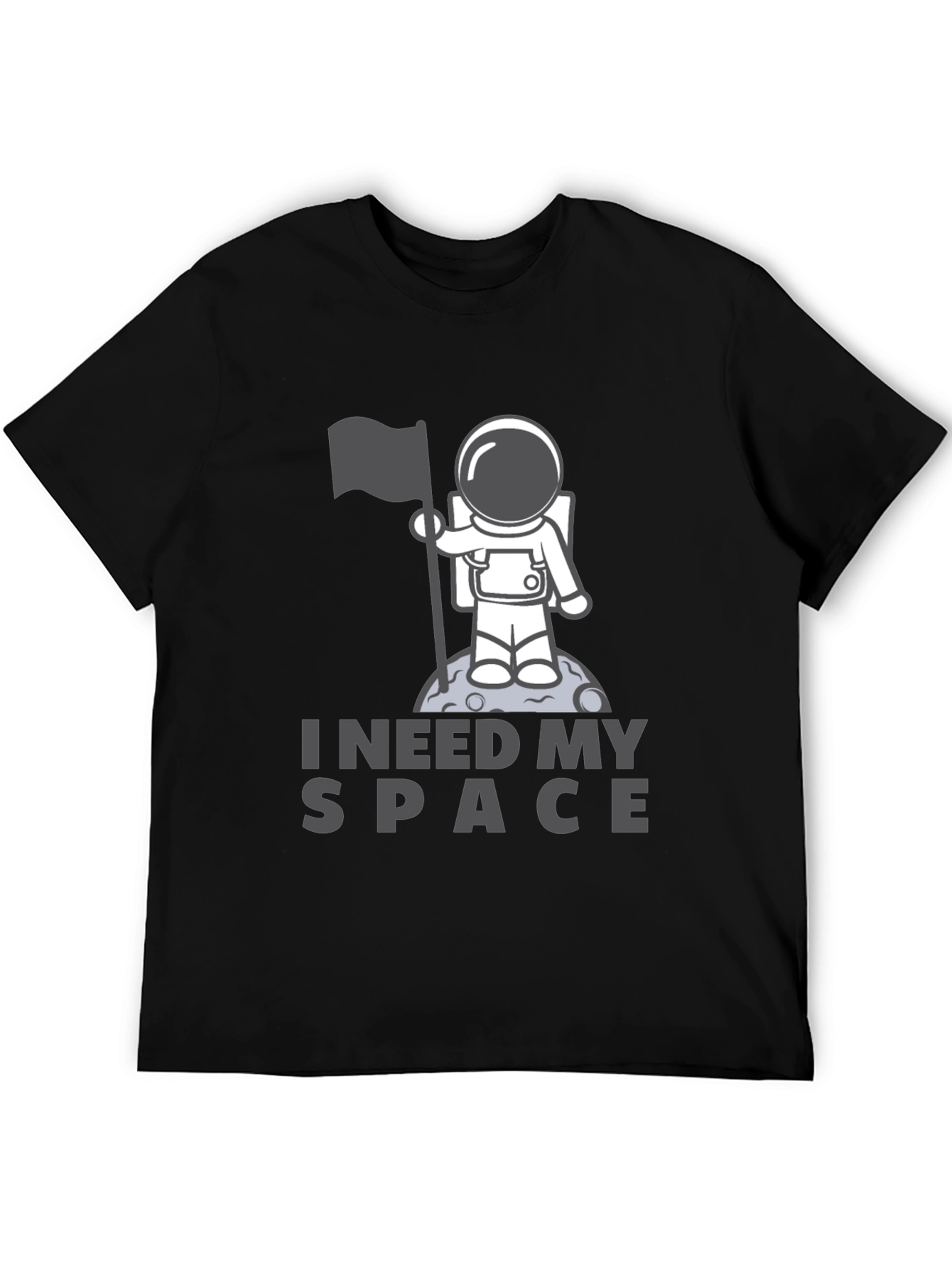 I Need My Space Black T-Shirt