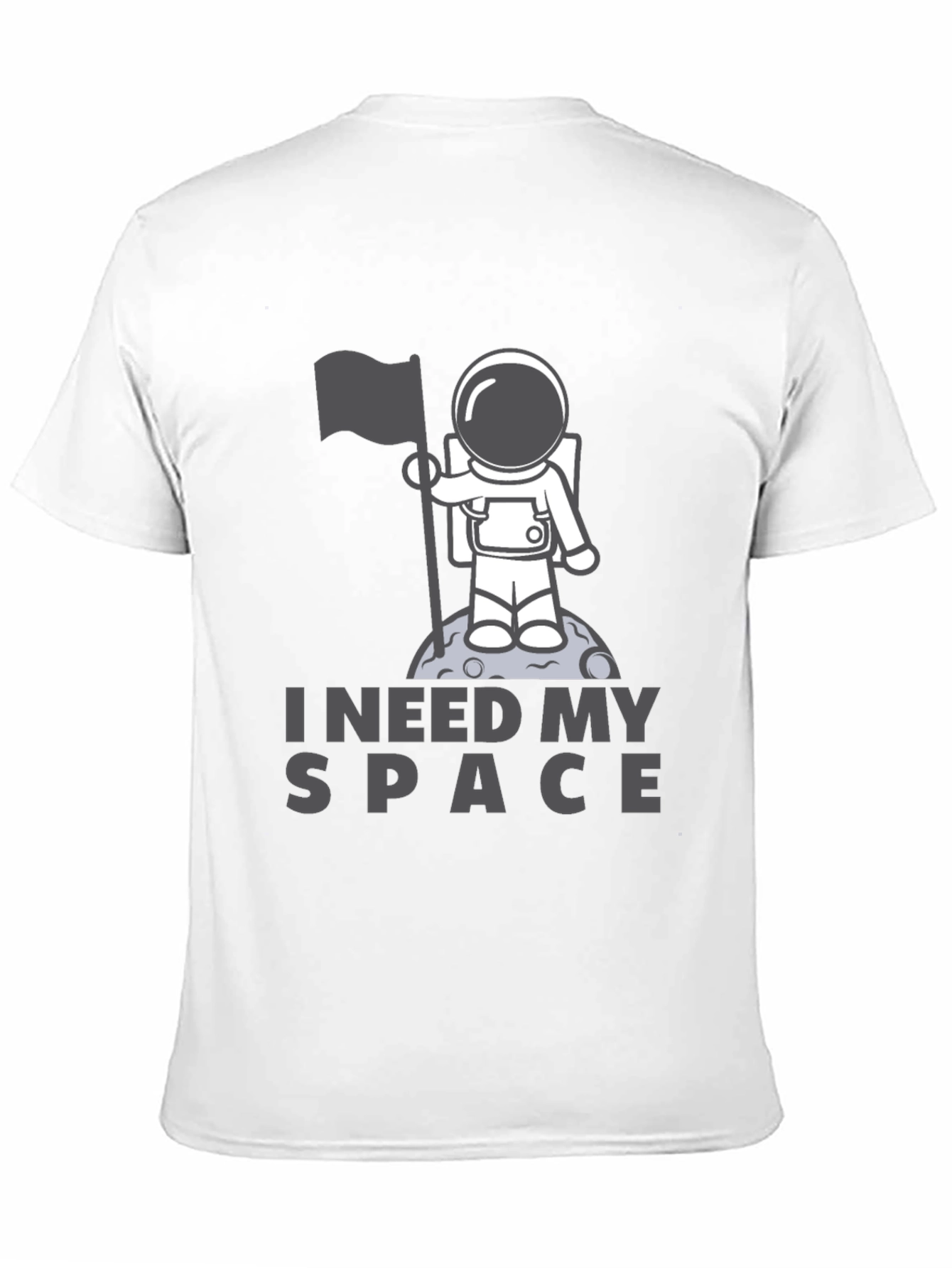 I Need My Space Black T-Shirt