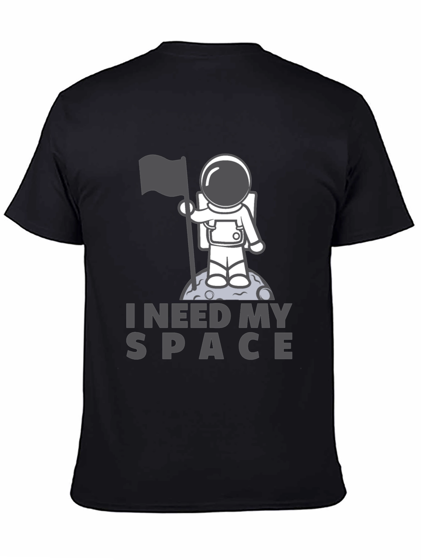 I Need My Space Black T-Shirt