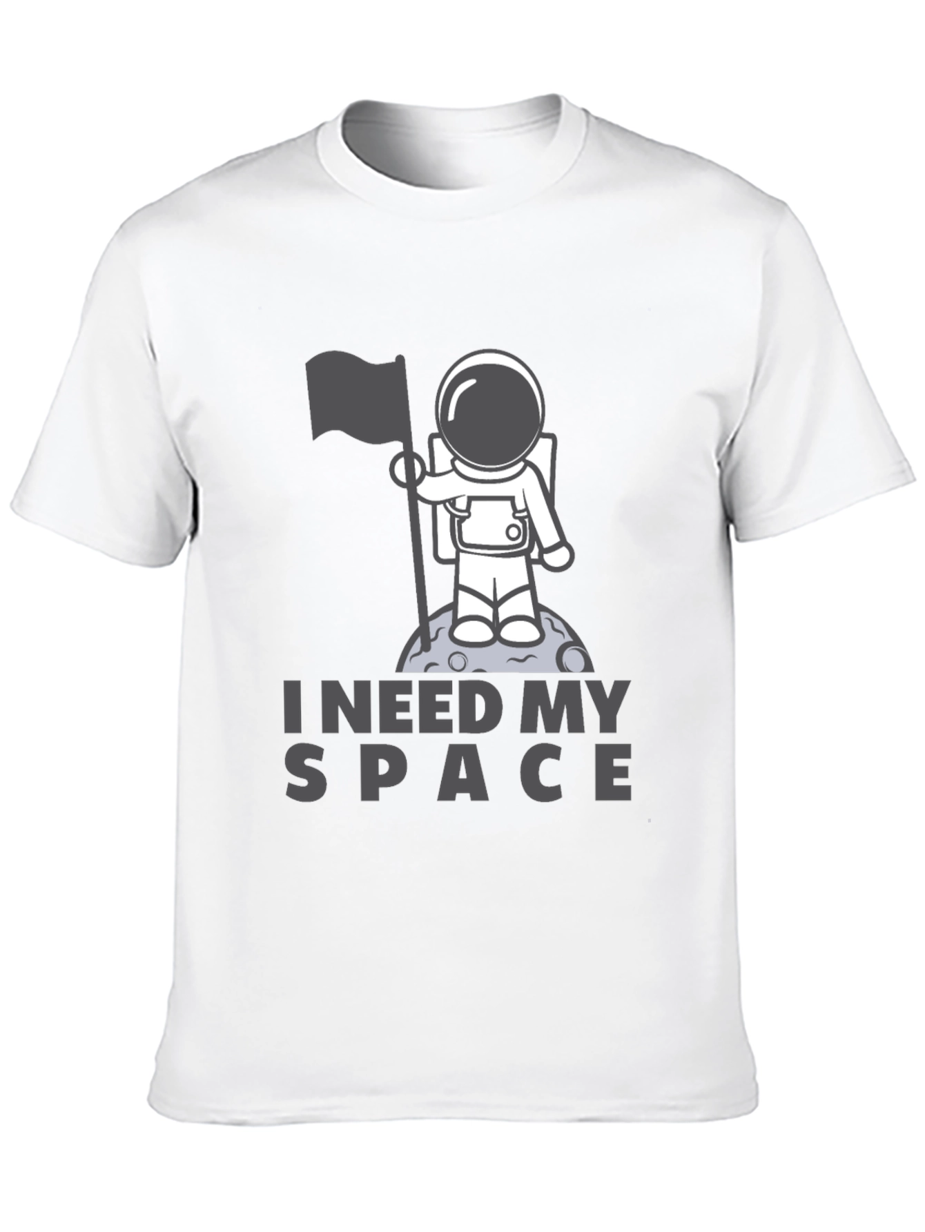 I Need My Space Black T-Shirt
