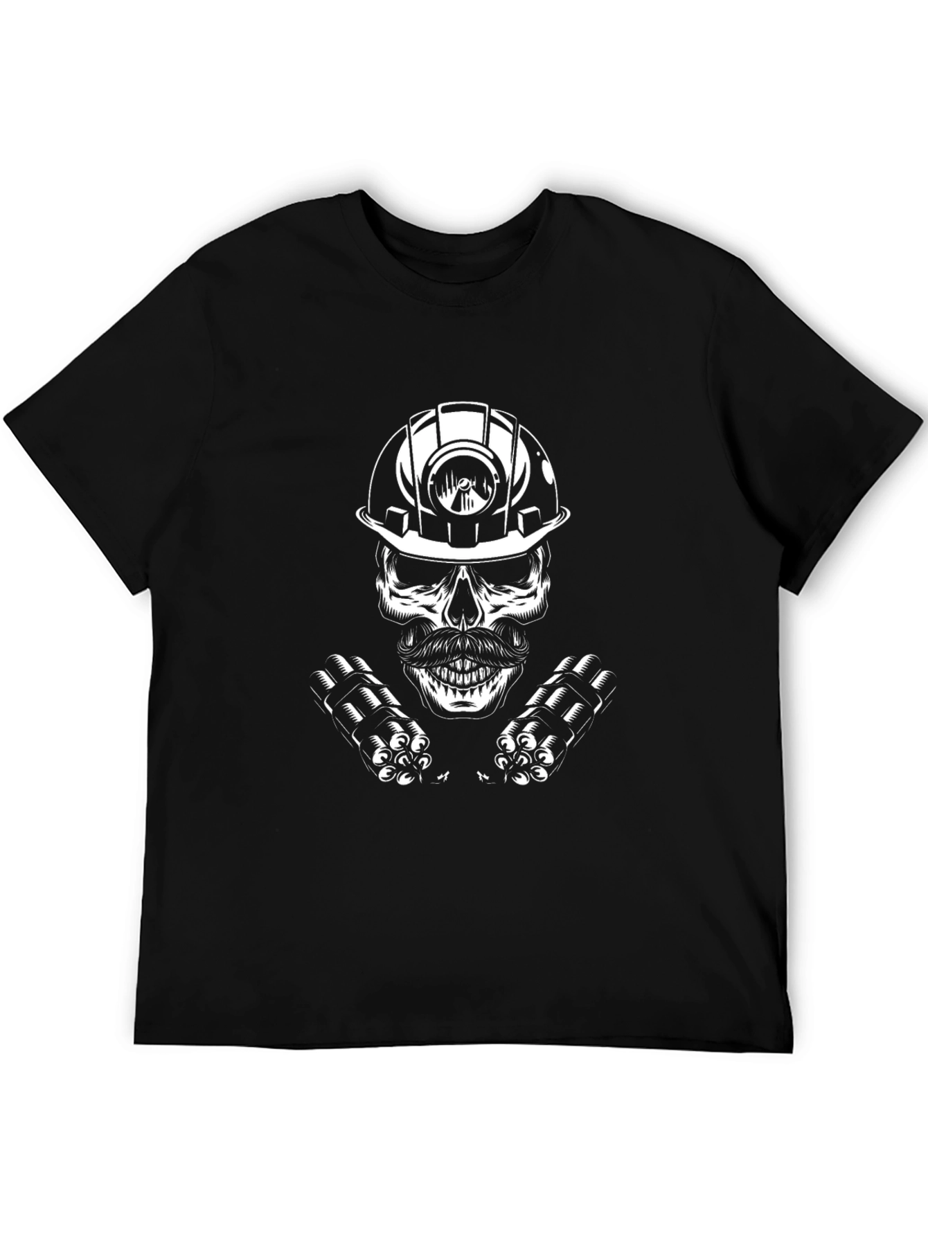 Skull Miner Black T-Shirt