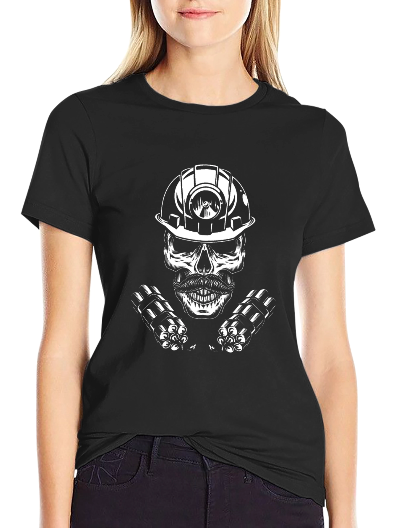 Skull Miner Black T-Shirt