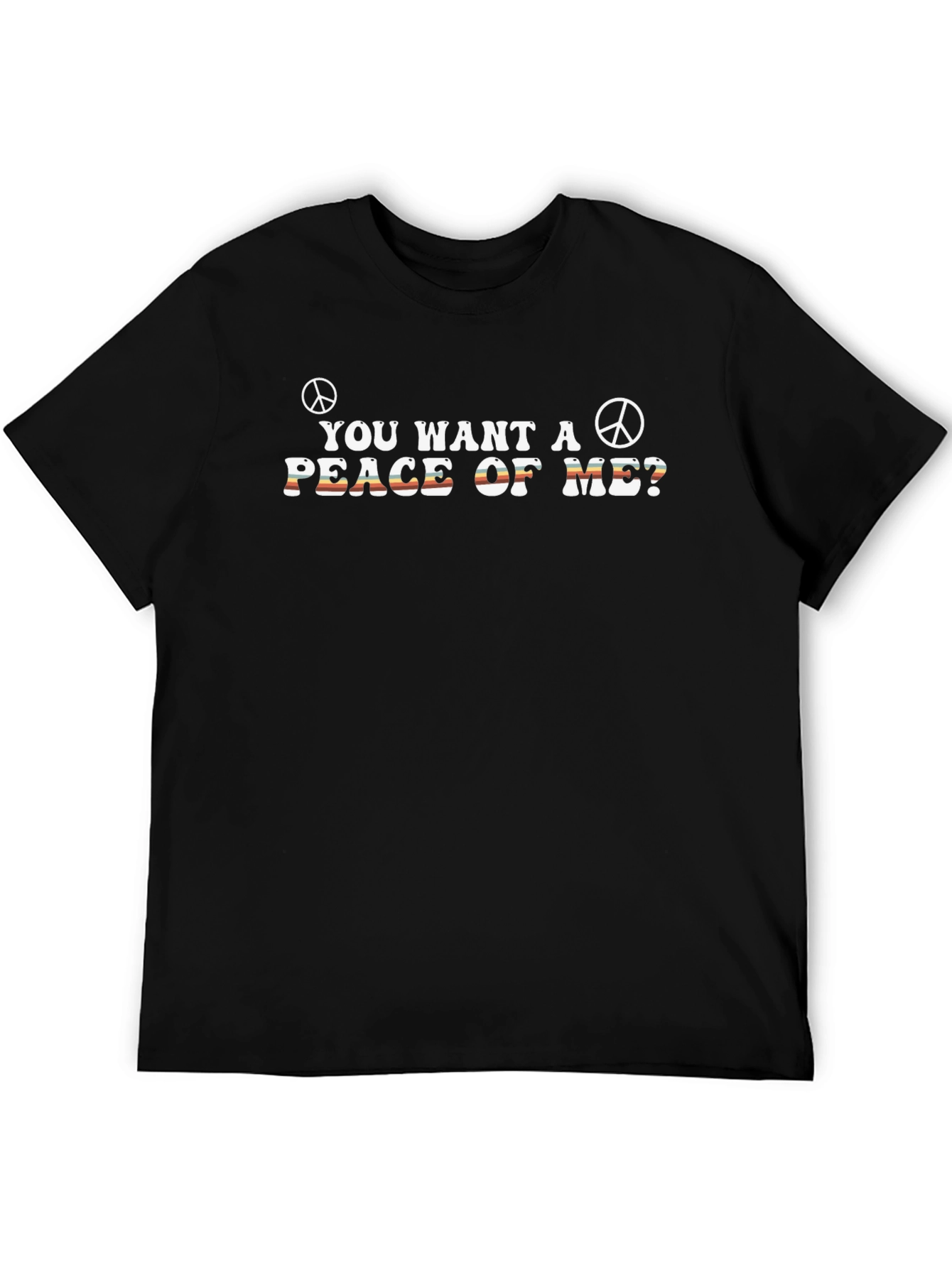 Peace of Me Retro T-Shirt - 70s Hippie Style