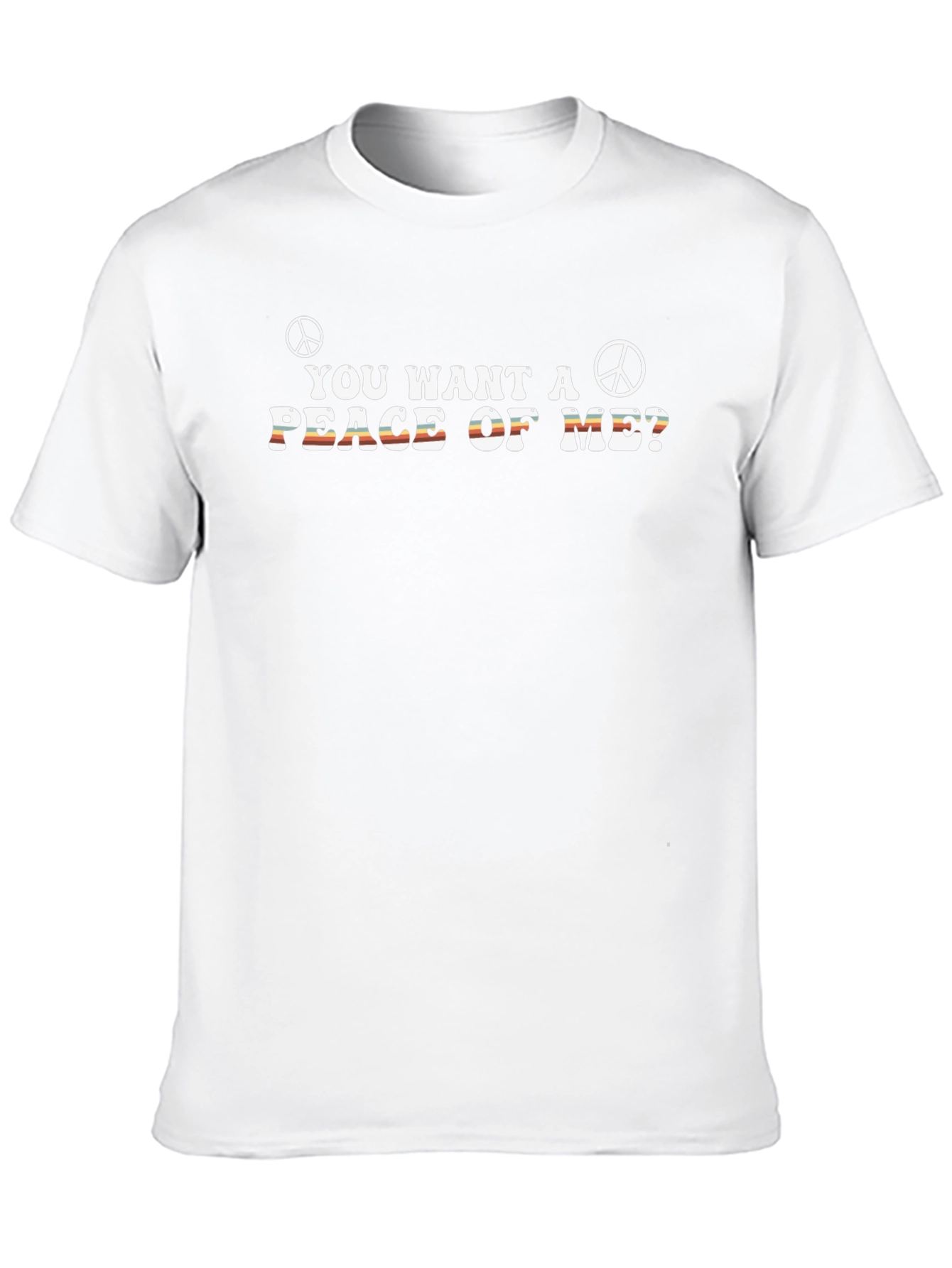 Peace of Me Retro T-Shirt - 70s Hippie Style