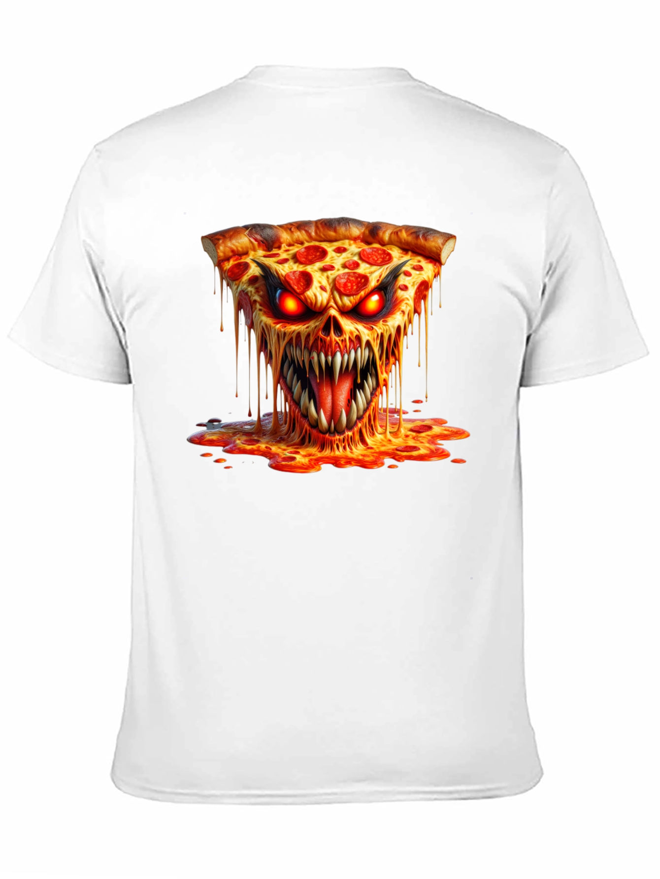 Pizza Monster Graphic T-Shirt - Unique Design