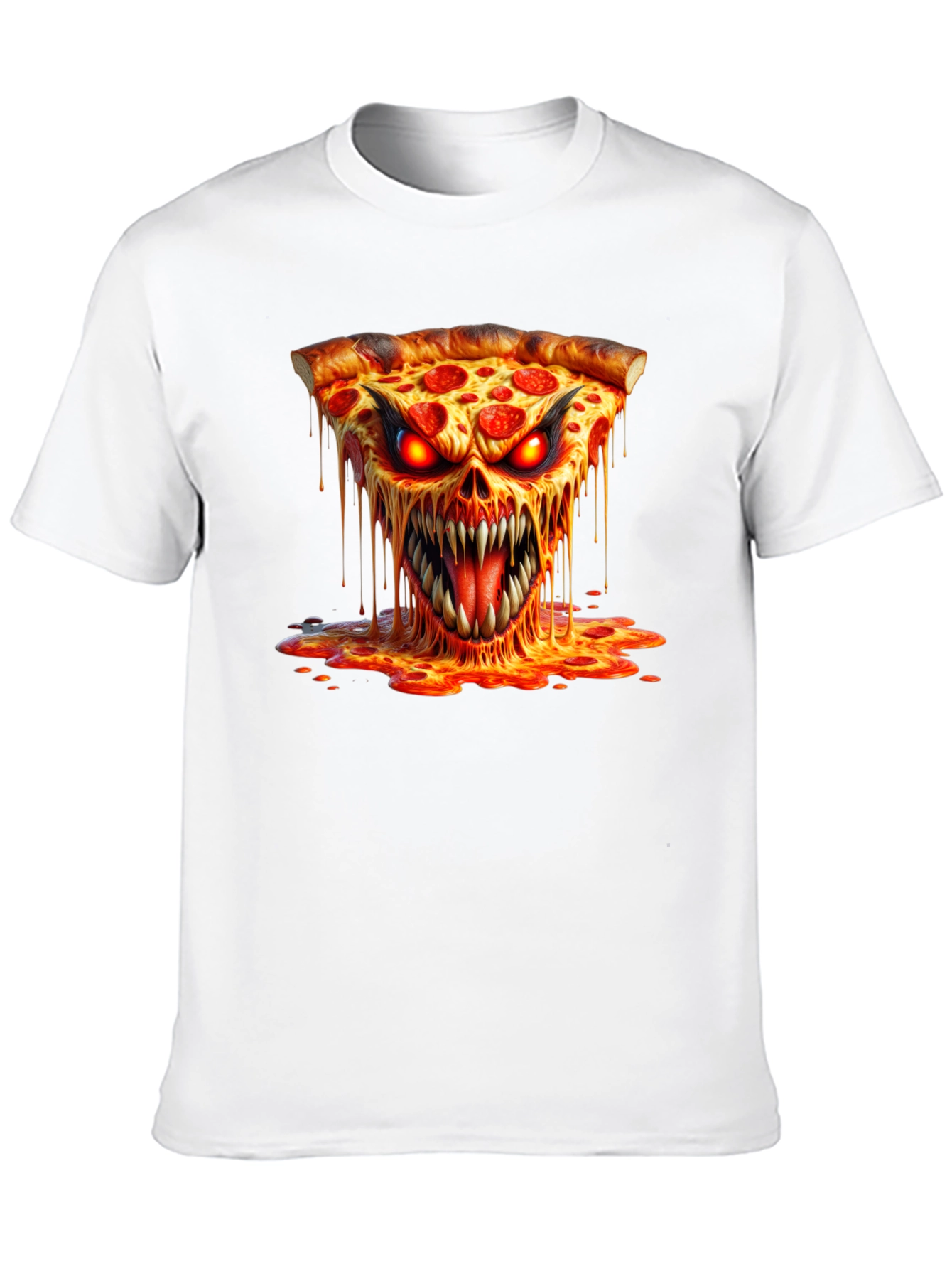 Pizza Monster Graphic T-Shirt - Unique Design