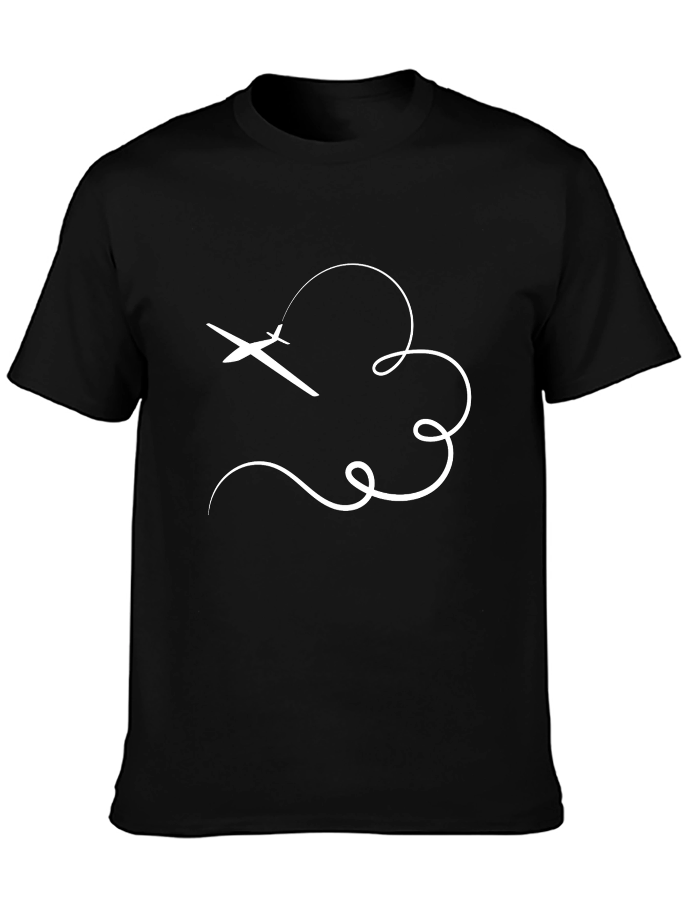 Airplane Trail Tee - Stylish Graphic T-Shirt