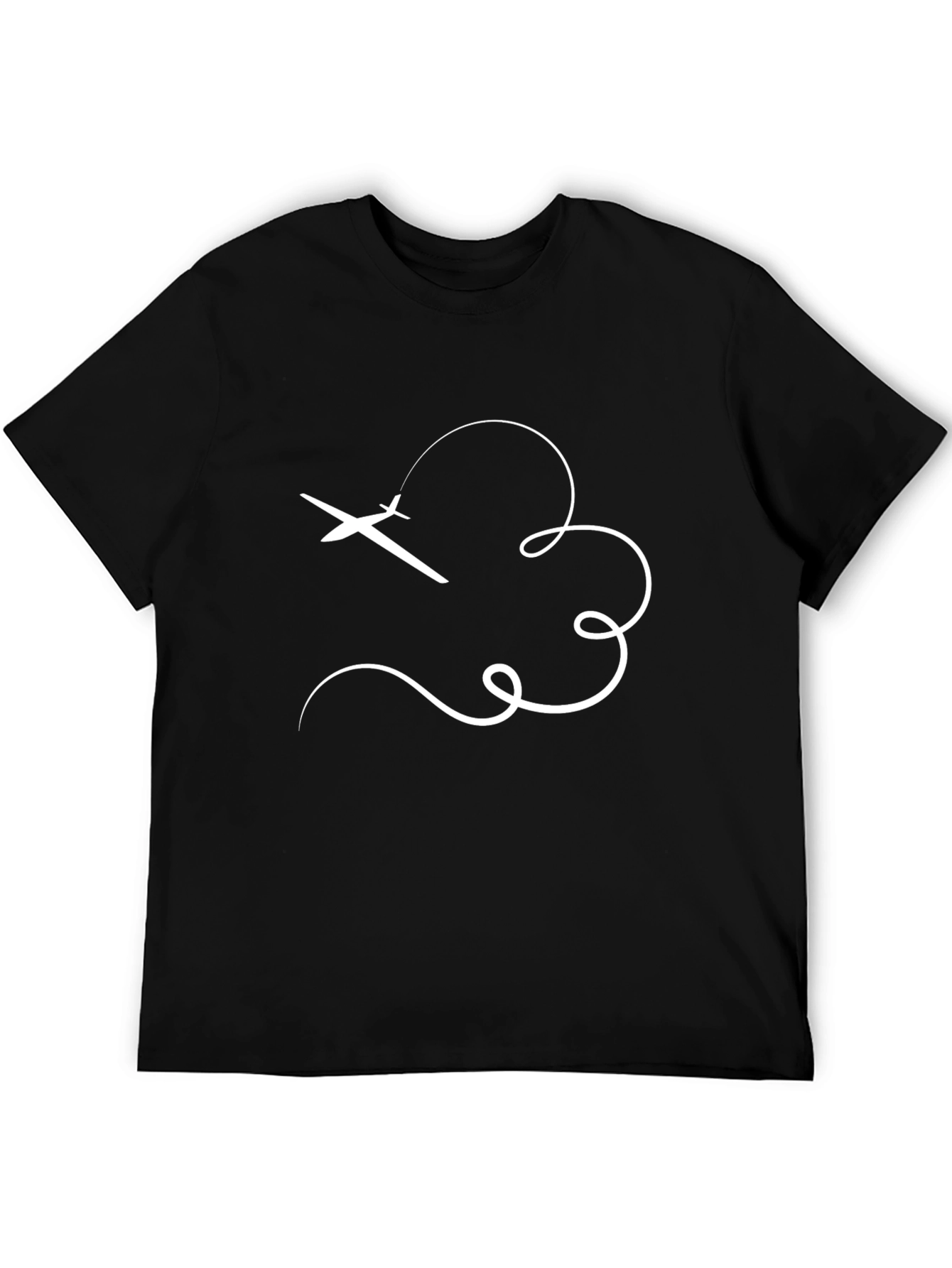 Airplane Trail Tee - Stylish Graphic T-Shirt