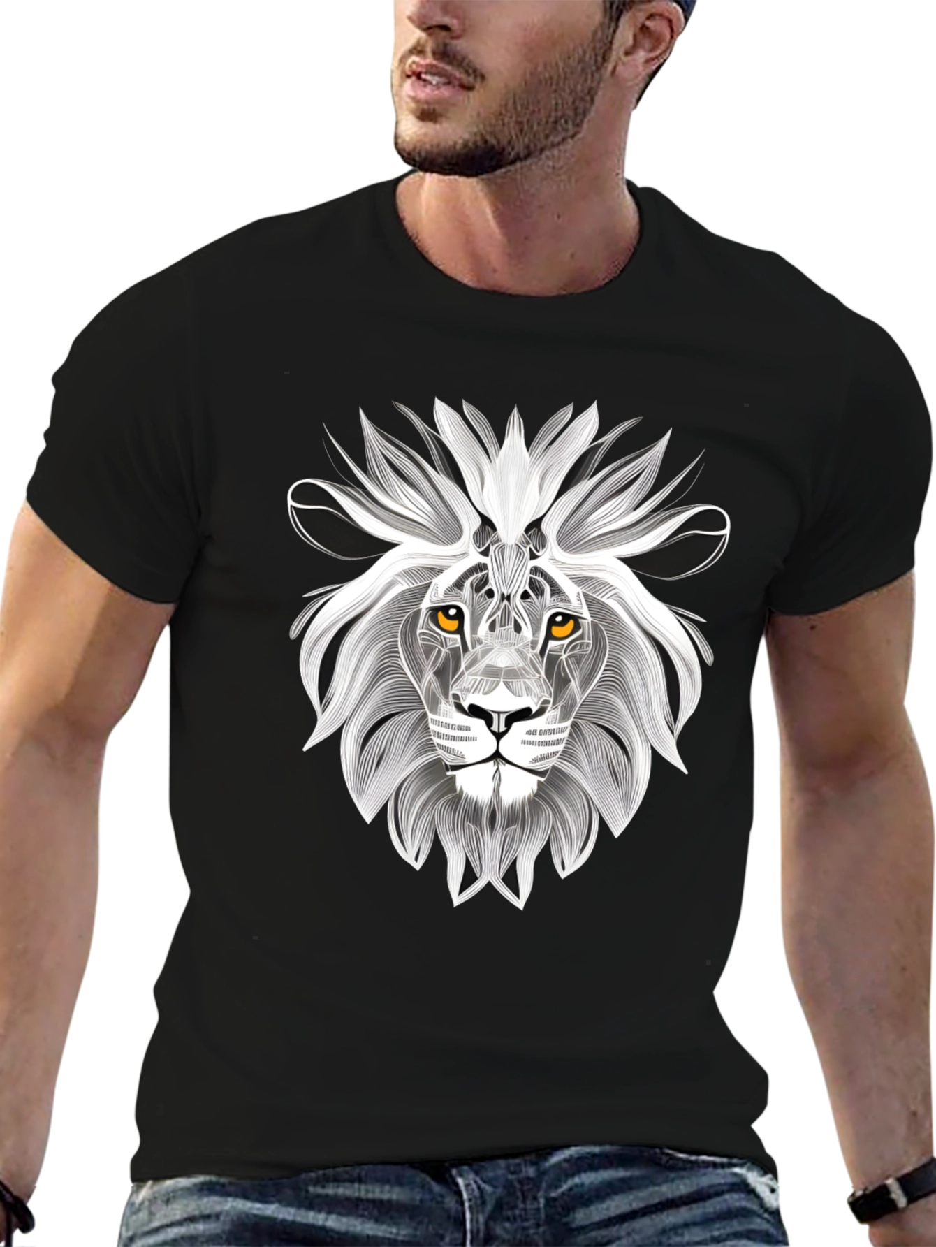 Lion Graphic Tee - Modern Style