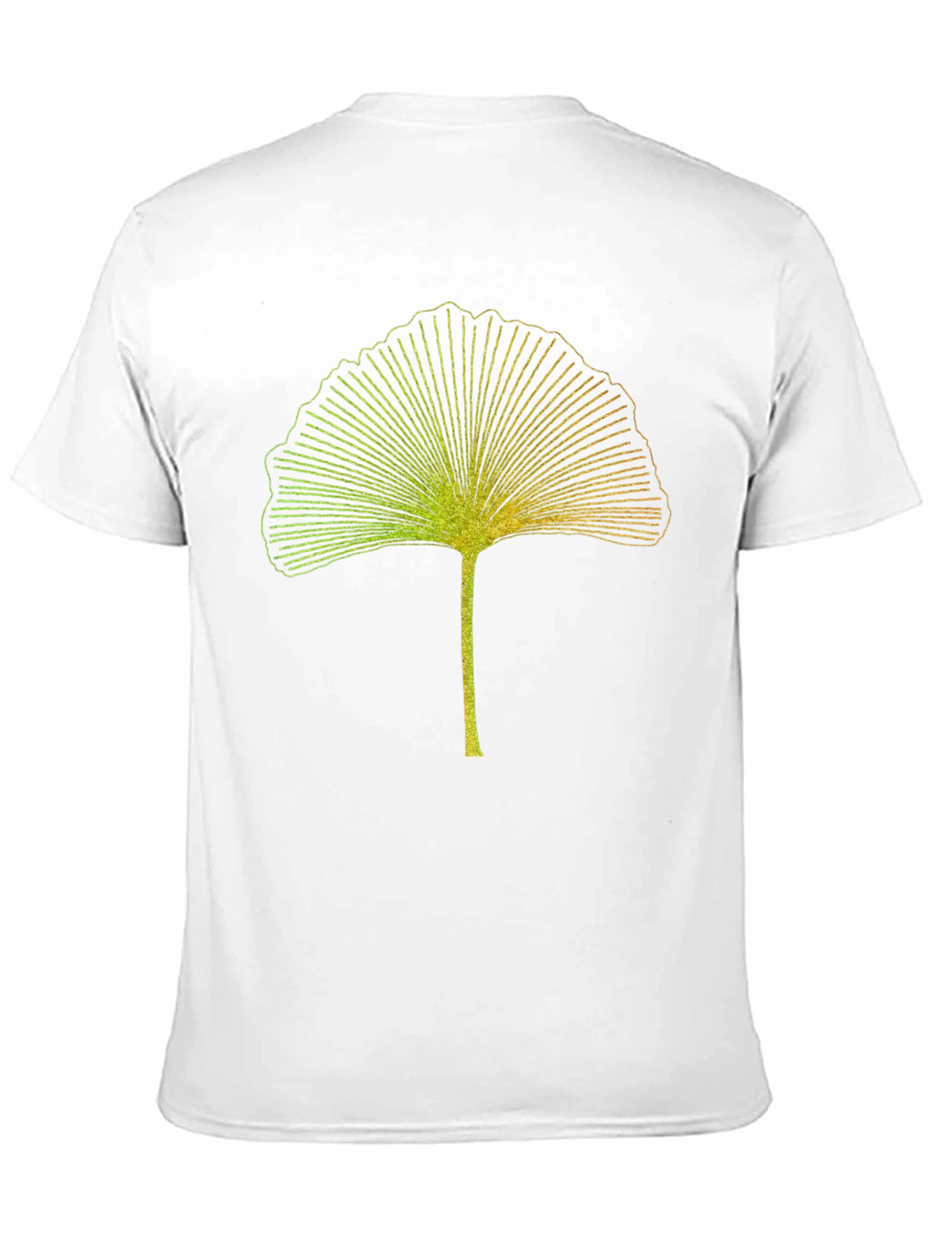 Ginkgo Leaf Graphic Tee - Stylish Black T-Shirt