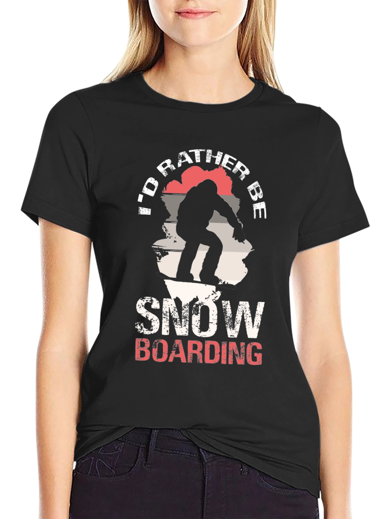 Snowboarding T-Shirt - Id Rather Be