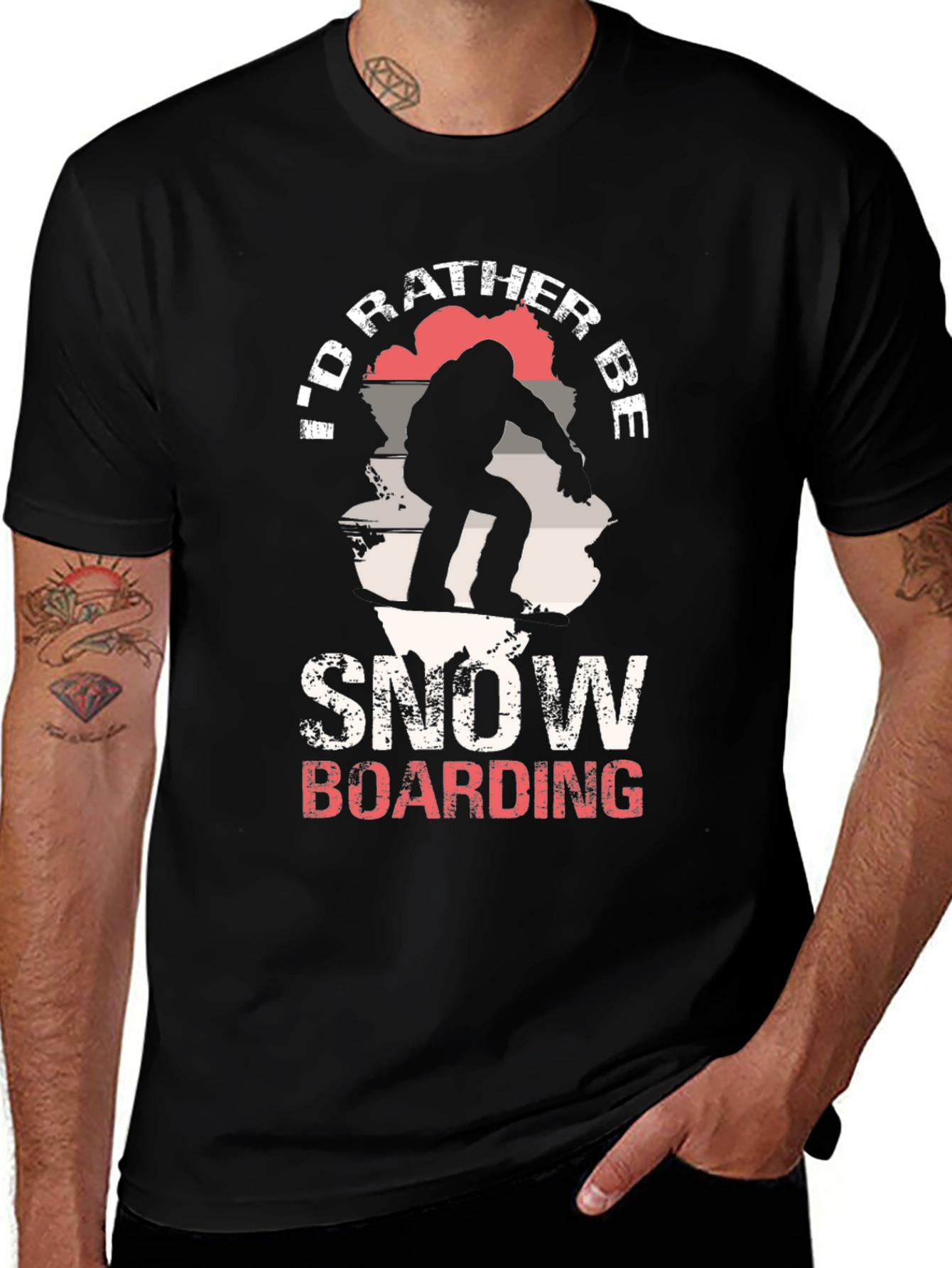 Snowboarding T-Shirt - Id Rather Be
