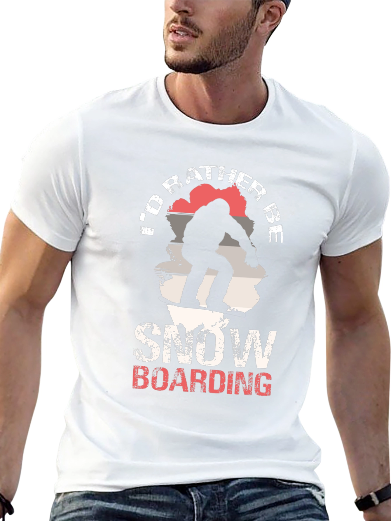 Snowboarding T-Shirt - Id Rather Be