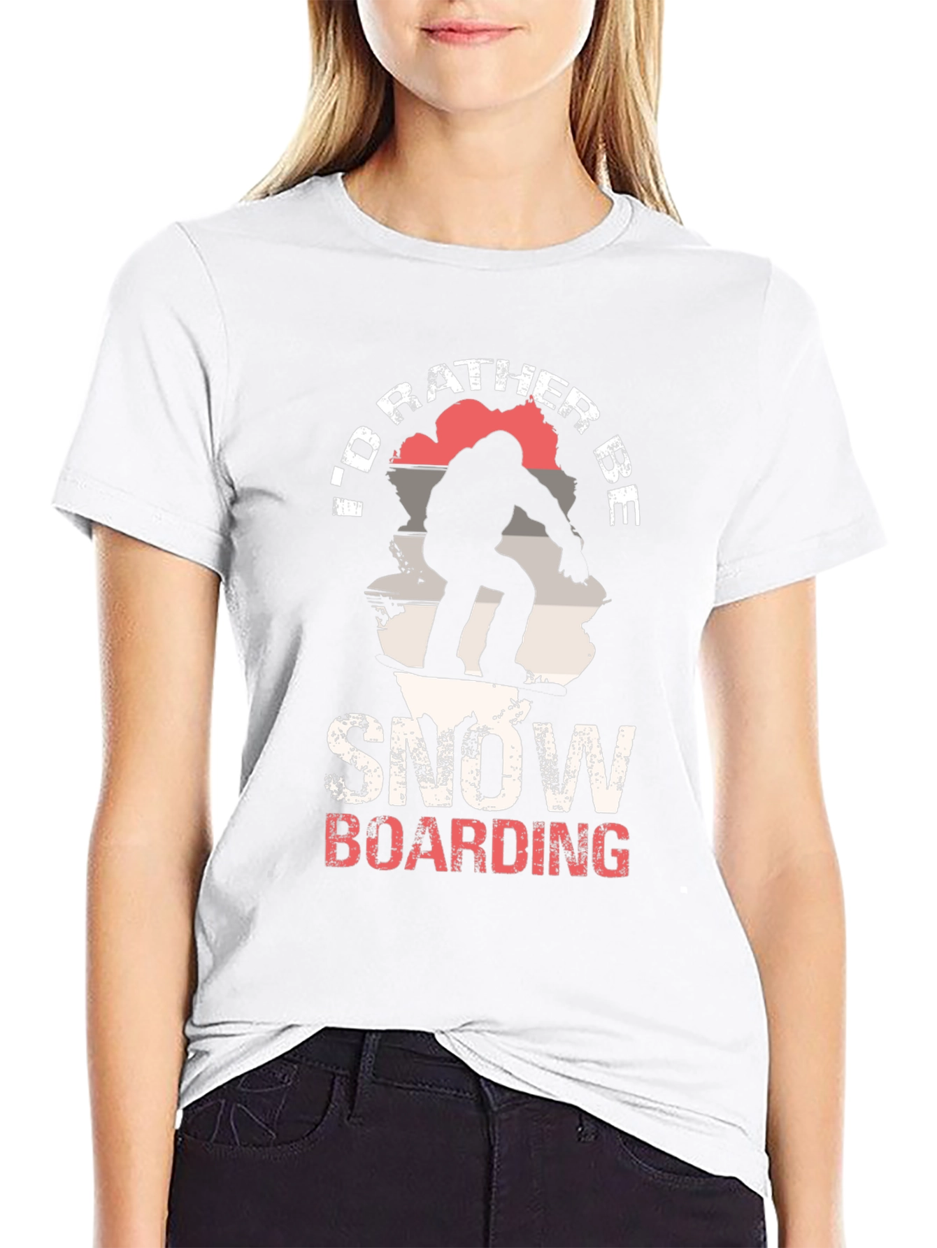 Snowboarding T-Shirt - Id Rather Be
