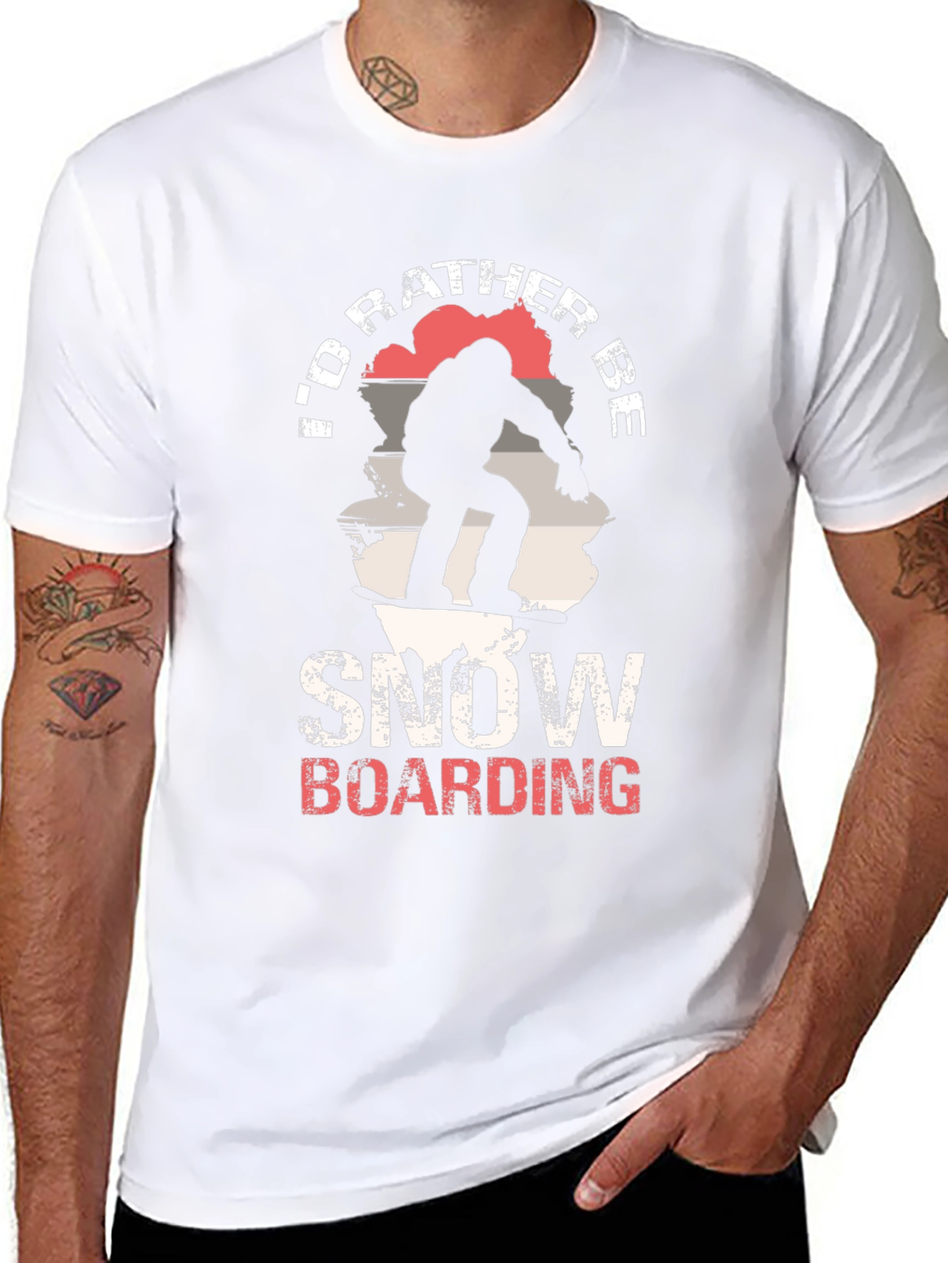 Snowboarding T-Shirt - Id Rather Be