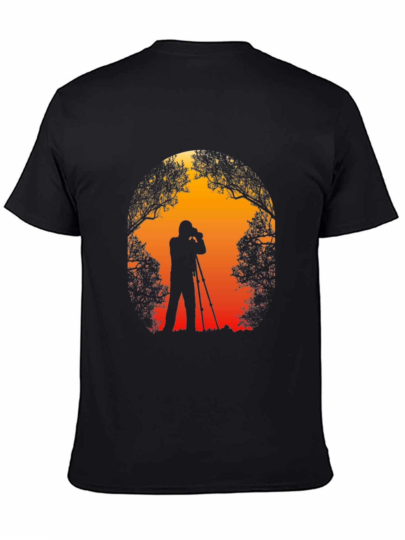Photographer Silhouette Graphic T-Shirt