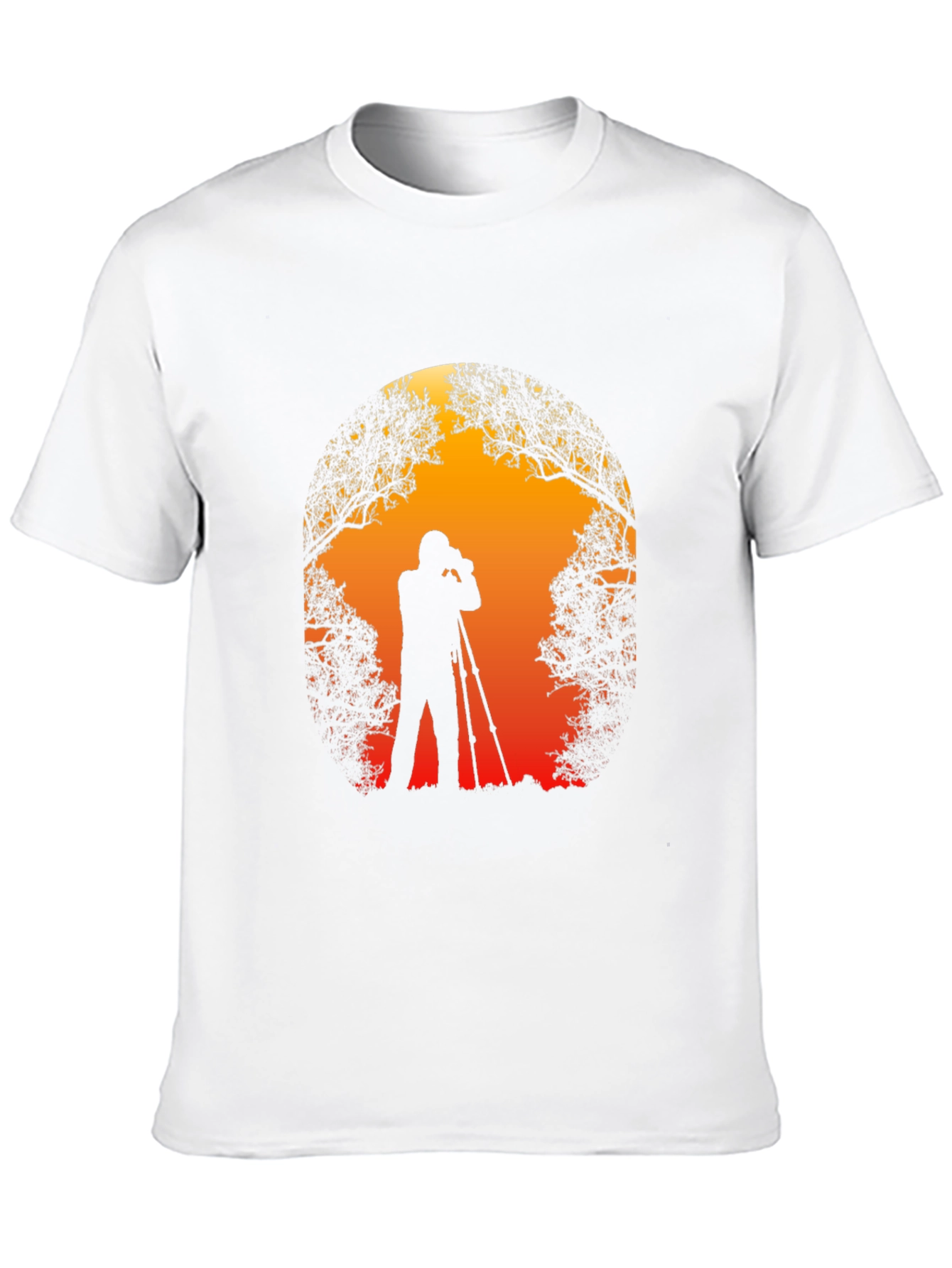 Photographer Silhouette Graphic T-Shirt