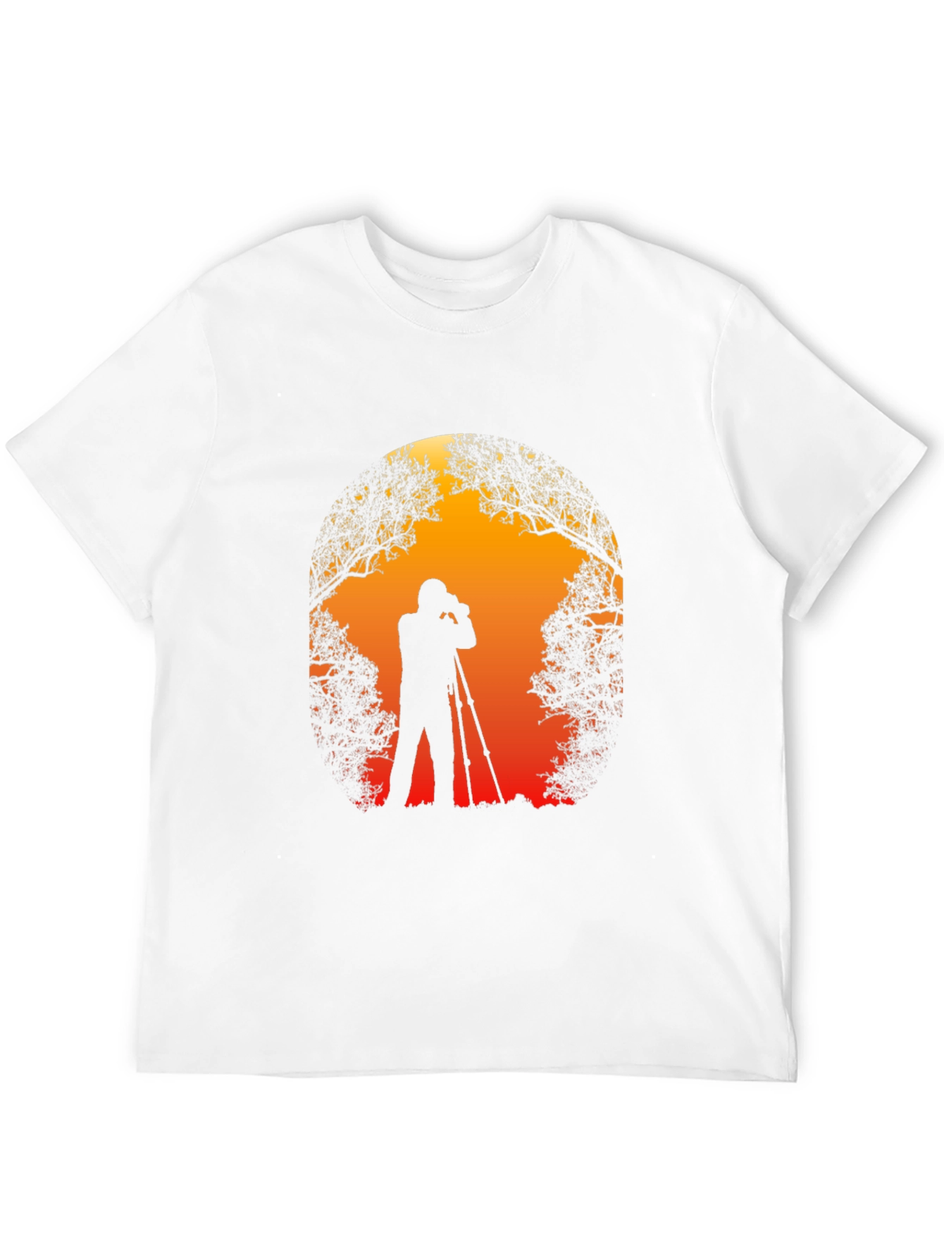 Photographer Silhouette Graphic T-Shirt