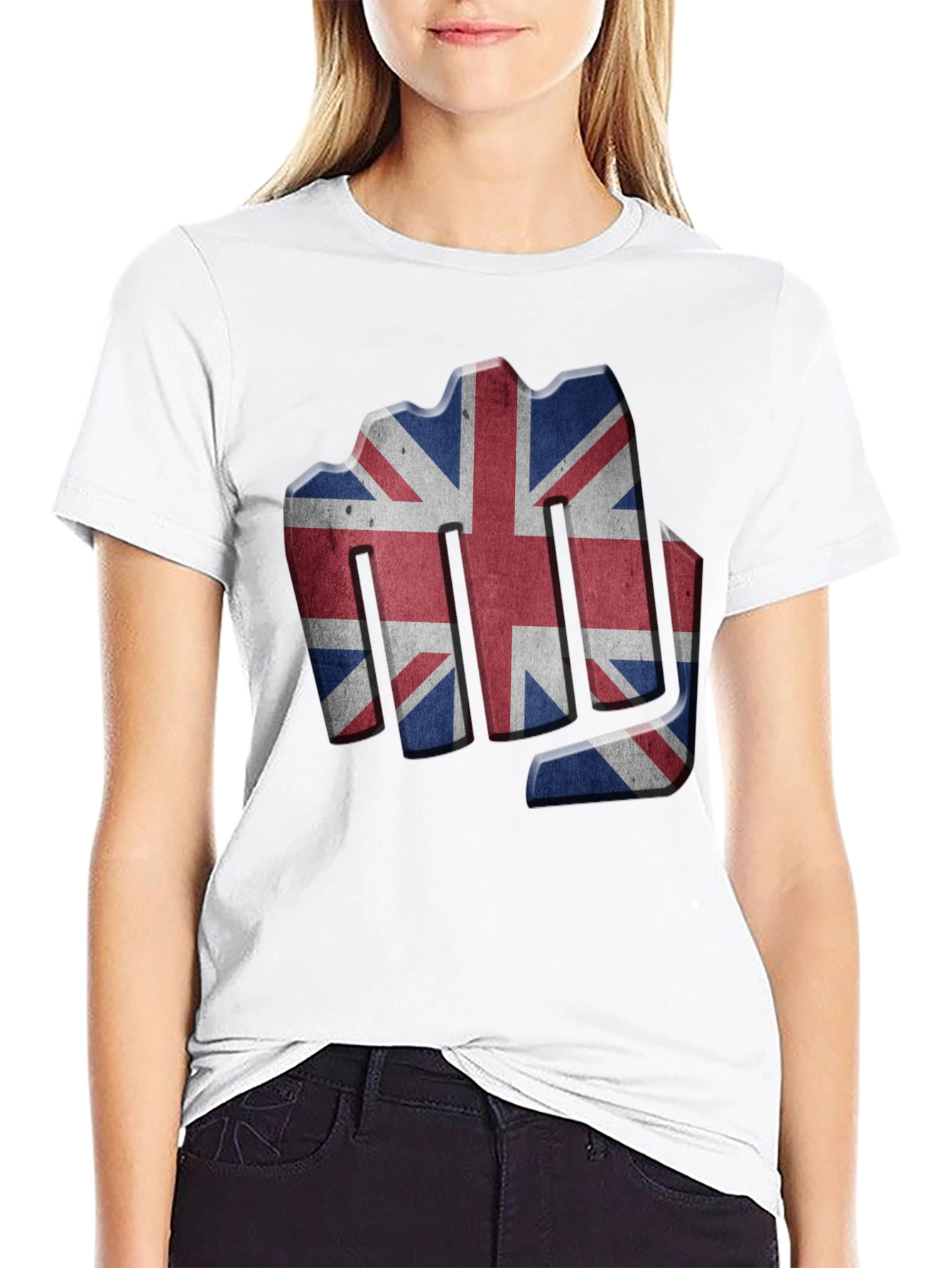 Union Jack Fist Black T-Shirt
