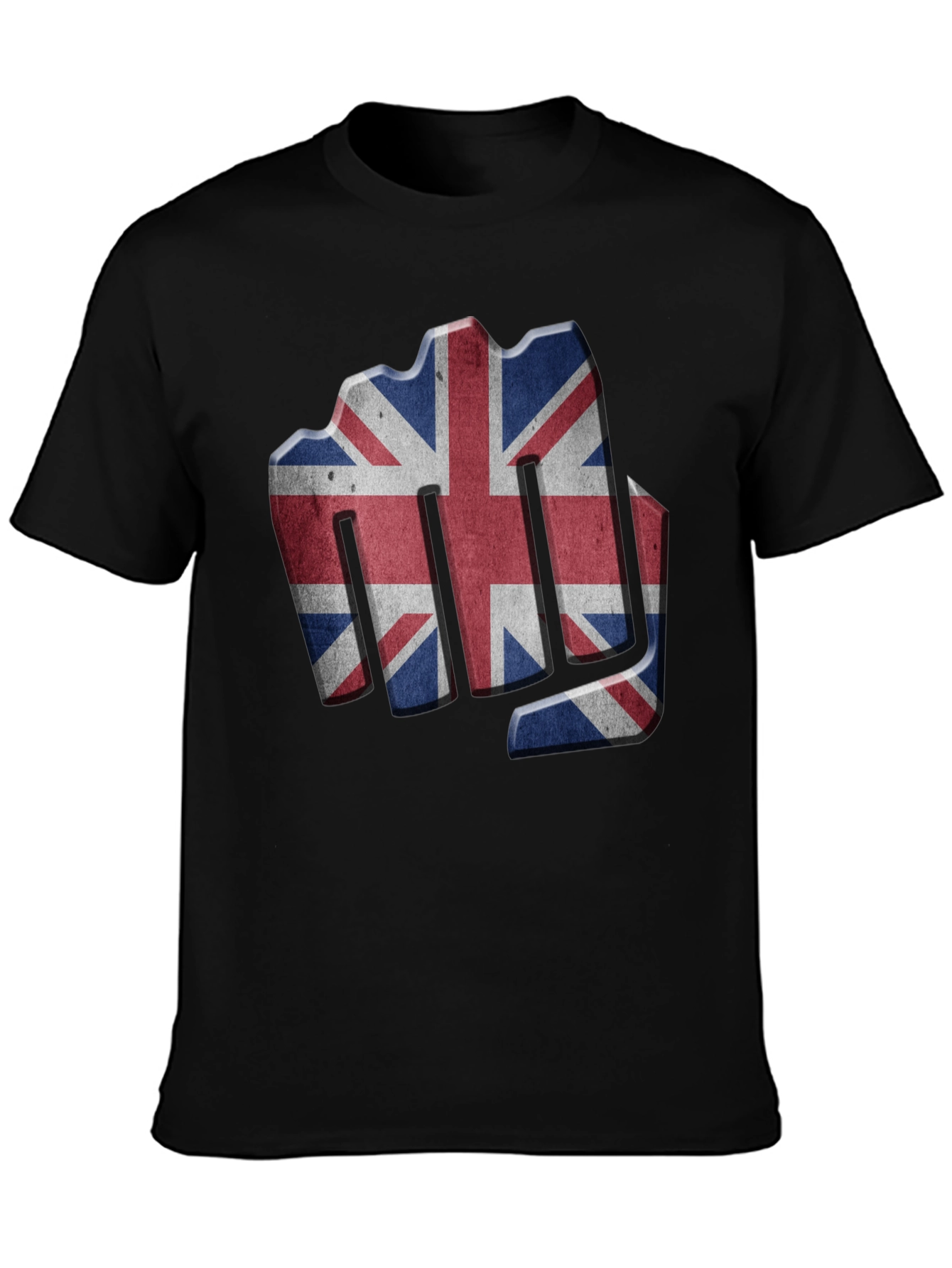 Union Jack Fist Black T-Shirt