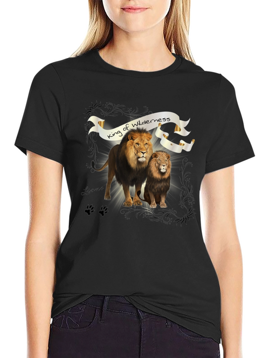 King of Wilderness Lion Graphic Tee