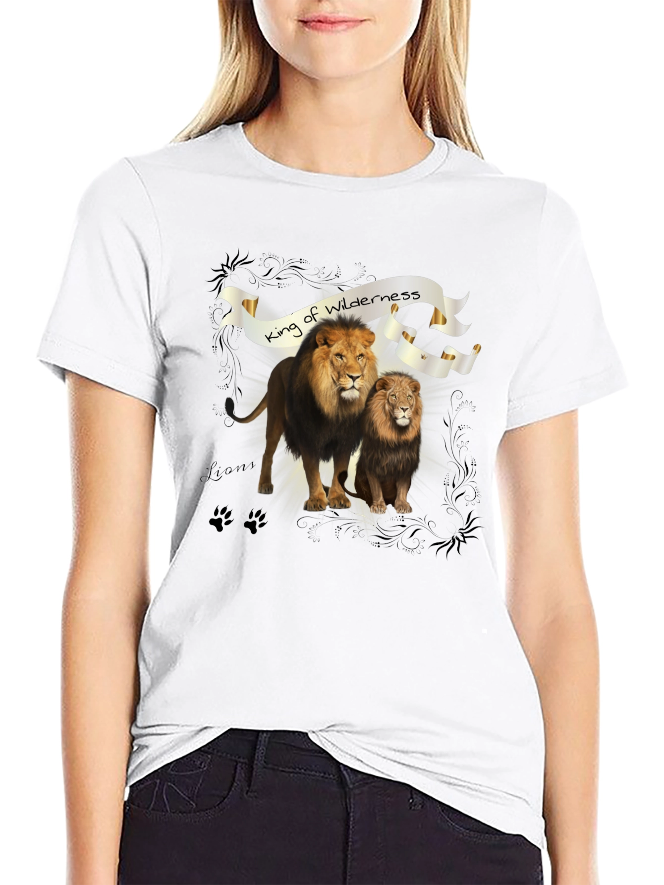 King of Wilderness Lion Graphic Tee