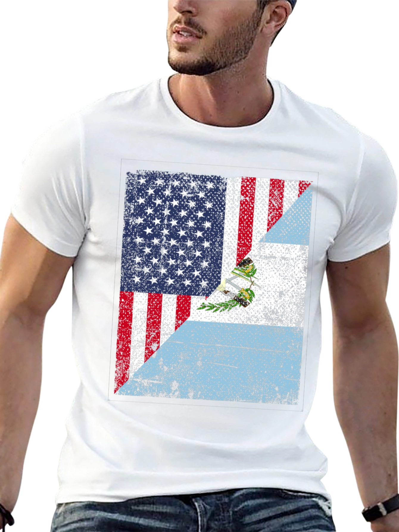 USA Guatemala Flag T-Shirt