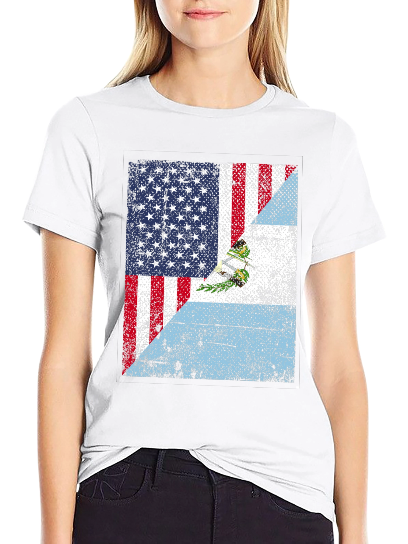 USA Guatemala Flag T-Shirt