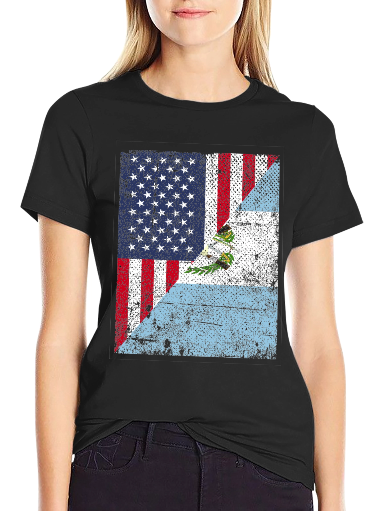 USA Guatemala Flag T-Shirt
