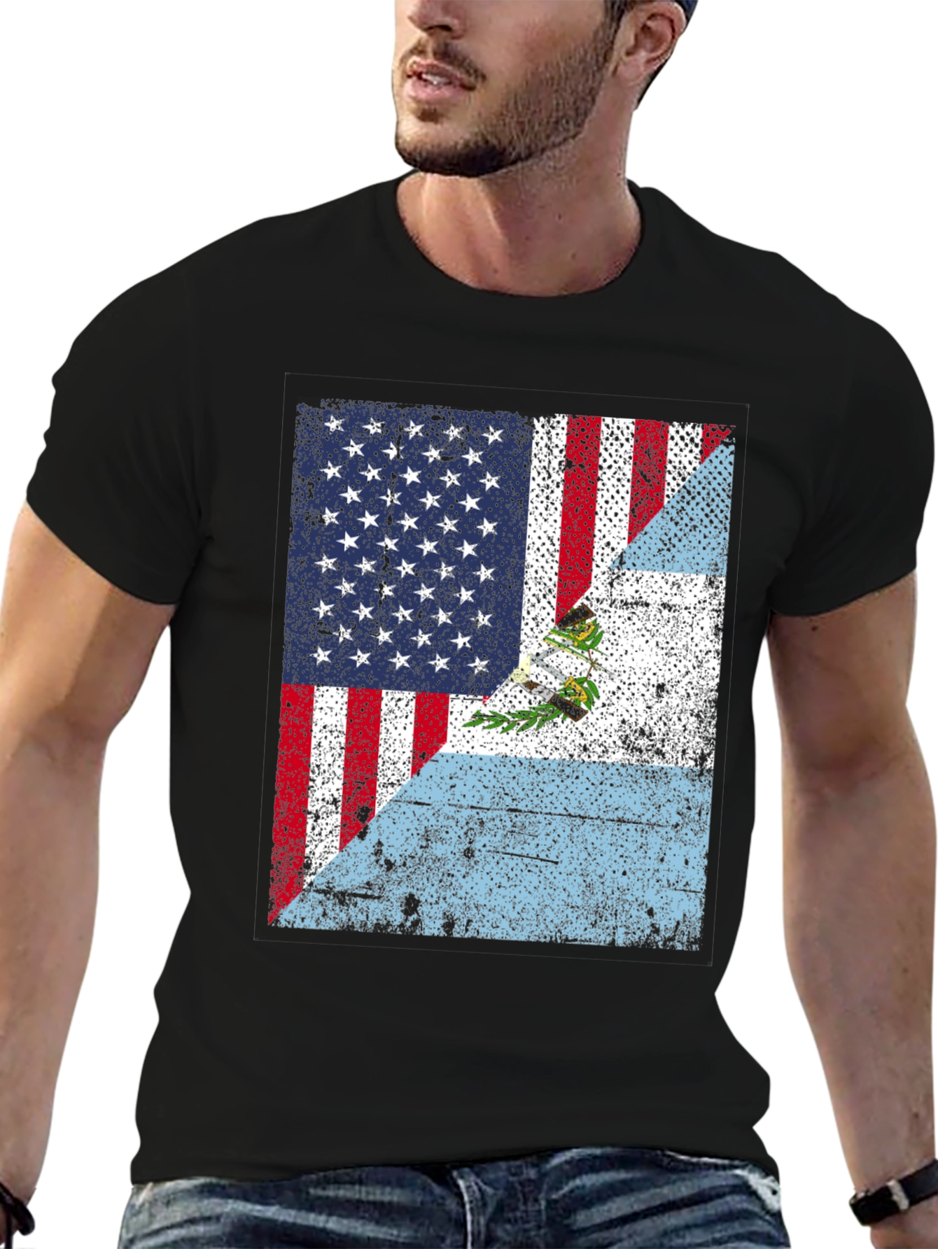USA Guatemala Flag T-Shirt