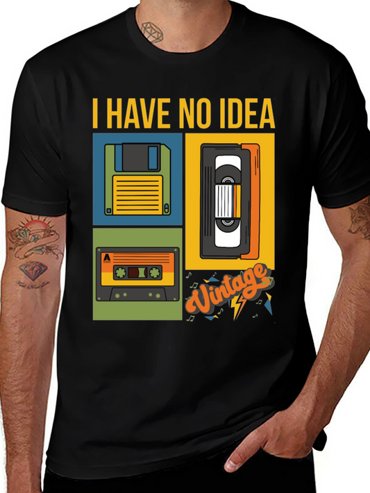 Retro Tech T-Shirt - I Have No Idea Vintage Style